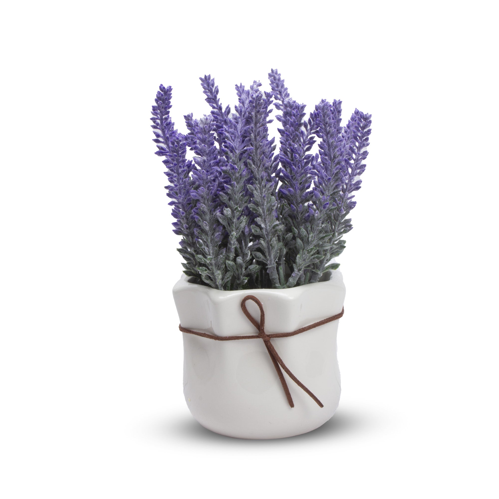 Artificial Lavender in Ceramic Pot Dia 11.5x7.5inch 1pc Box