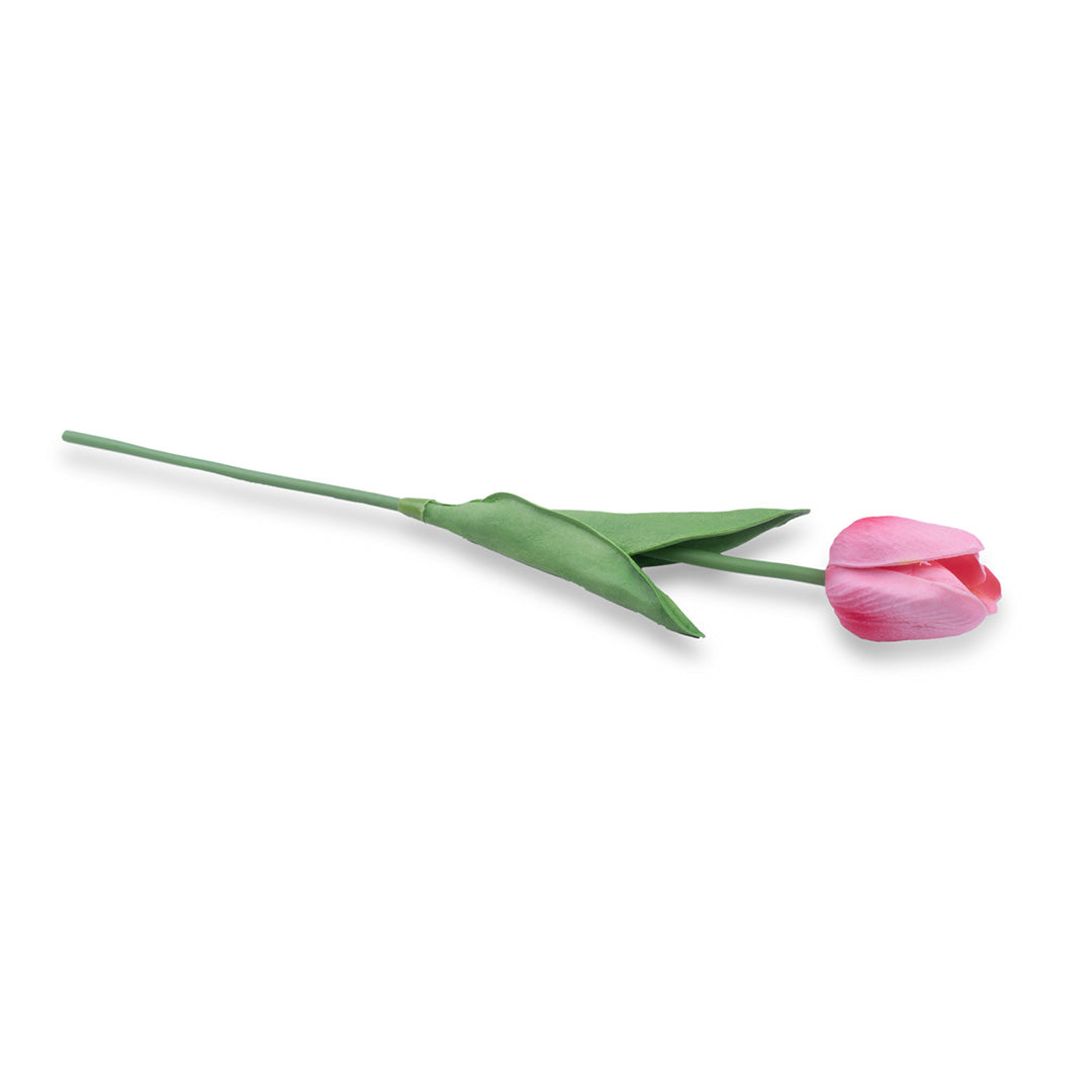 Artificial Flower Tulip Pink 13inch 1pc