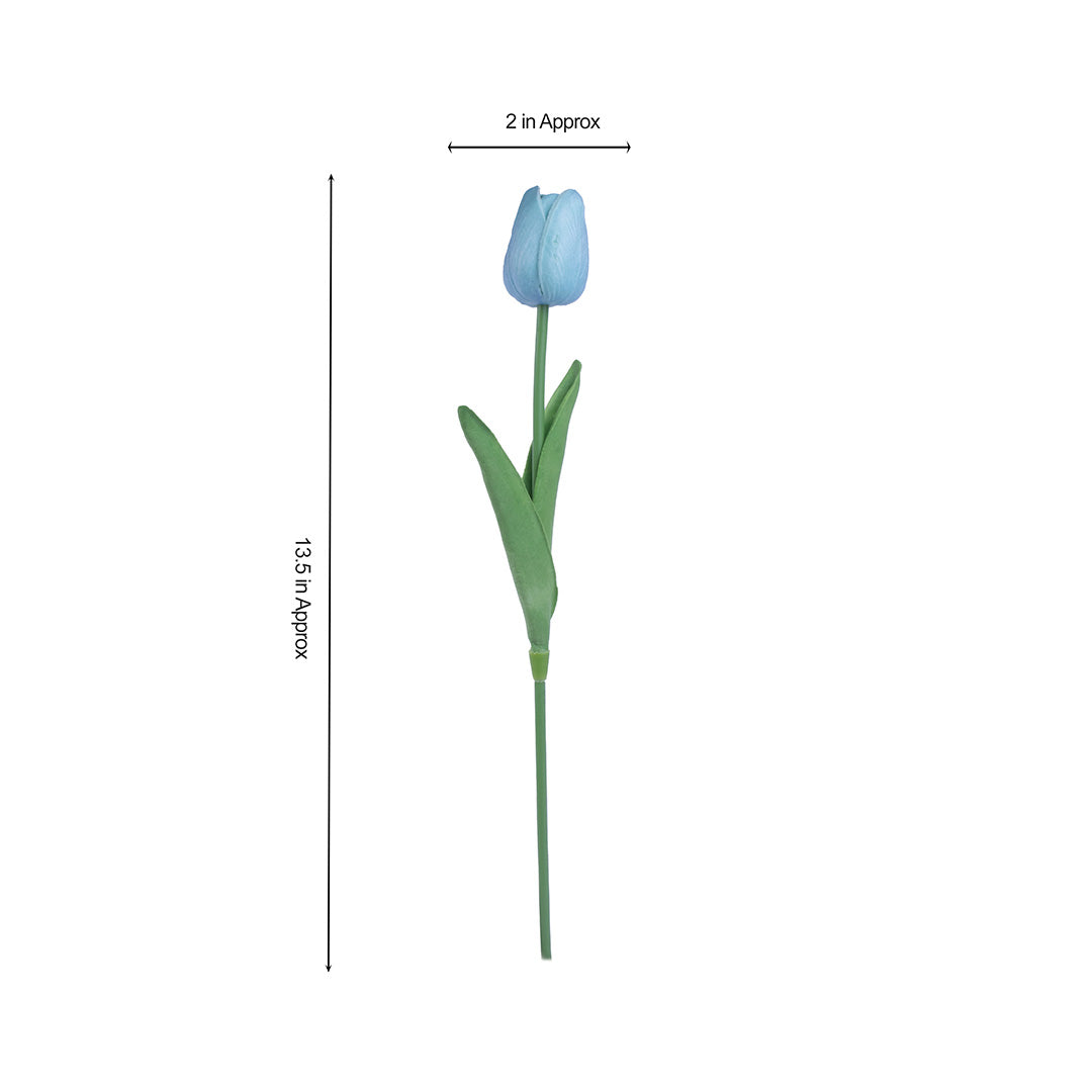 Artificial Flower Tulip Blue 13inch 1pc