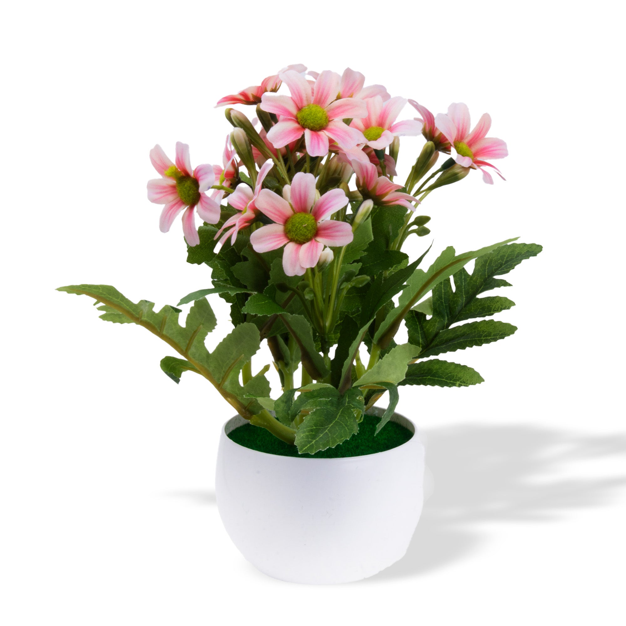 Artificial Flower in Pot Daisy Light peach 8X7inch 1pc