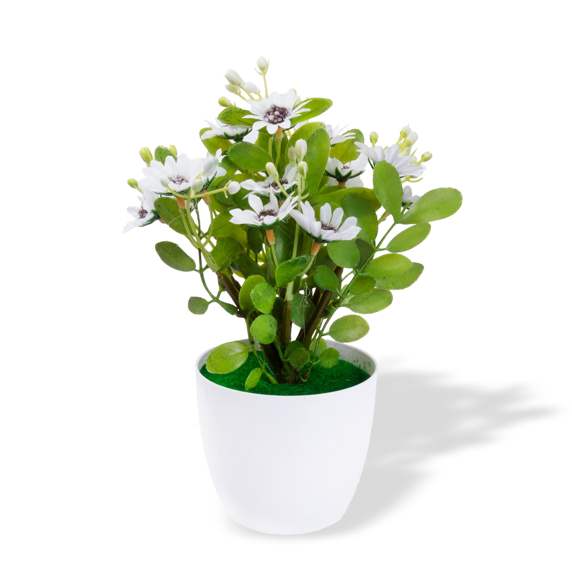 Artificial Flower in Pot Daisy Vine White 9X6.5inch 1pc