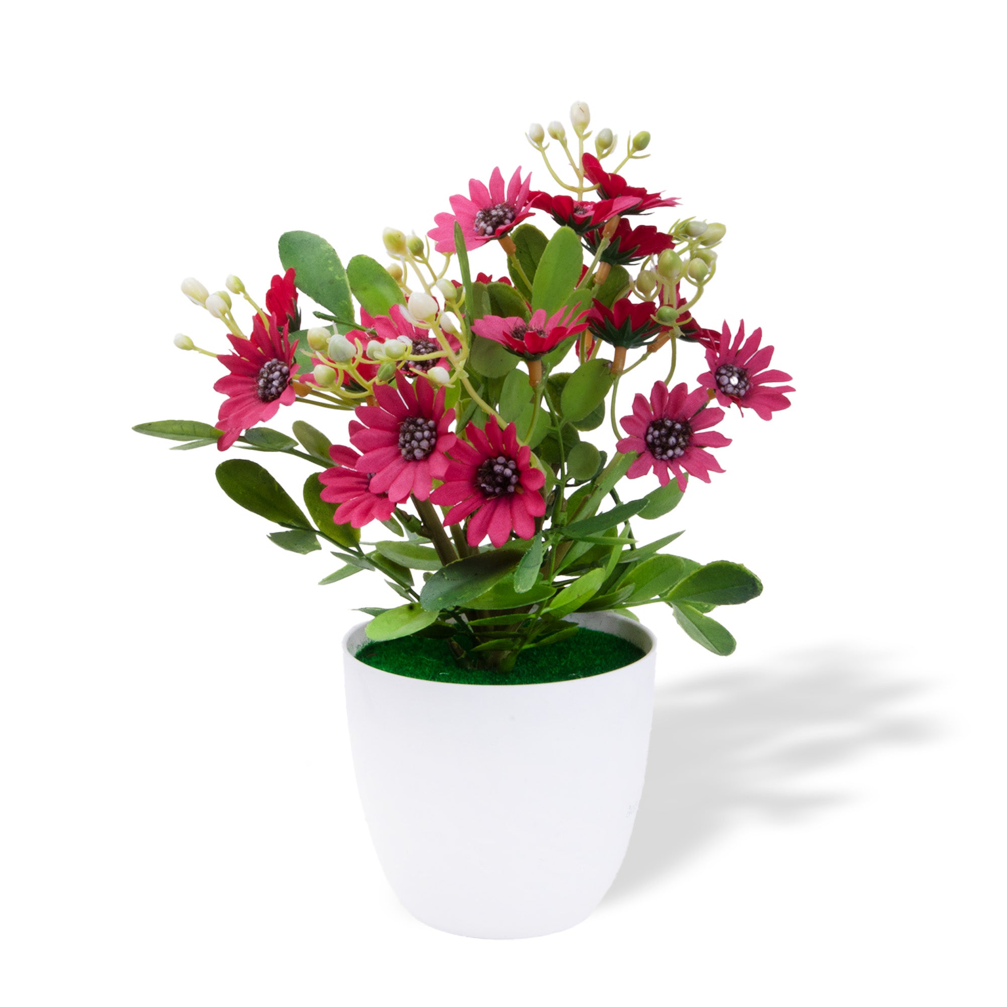 Artificial Flower in Pot Daisy Vine Maroon 9X6.5inch 1pc