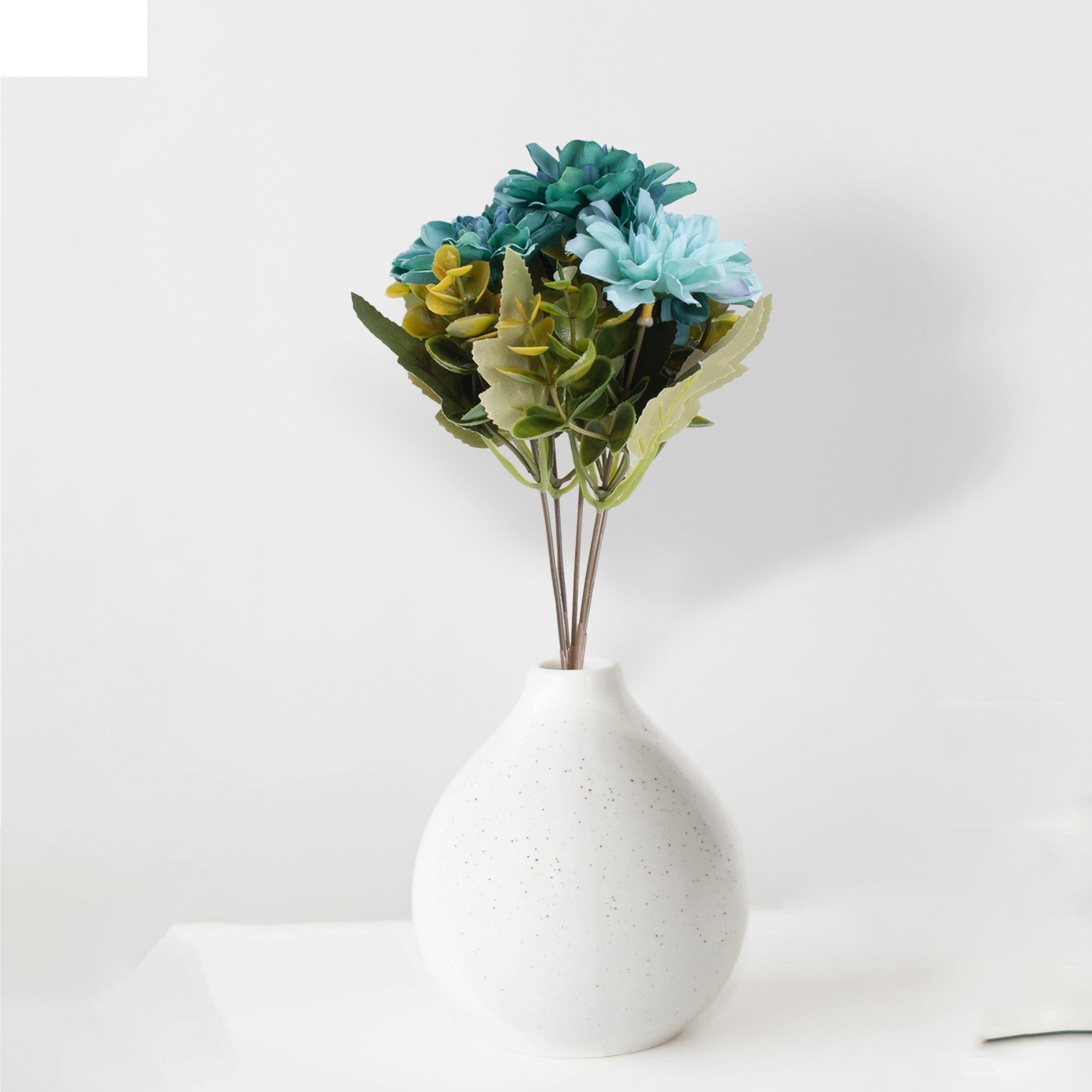 Artificial Flower Dahlia Blue 11inch 1 Bunch