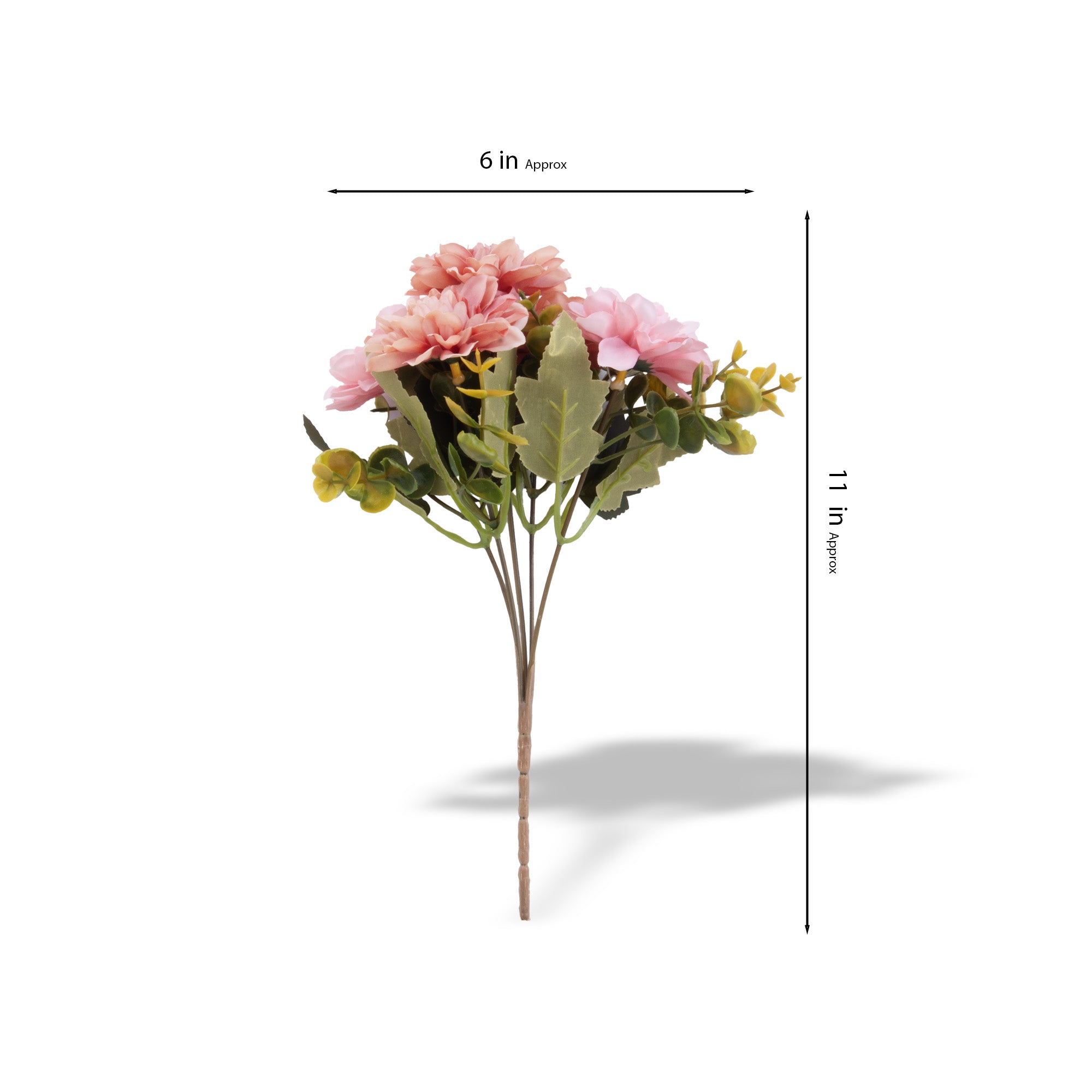 Artificial Flower Dahlia Soft Pink 11inch 1 Bunch