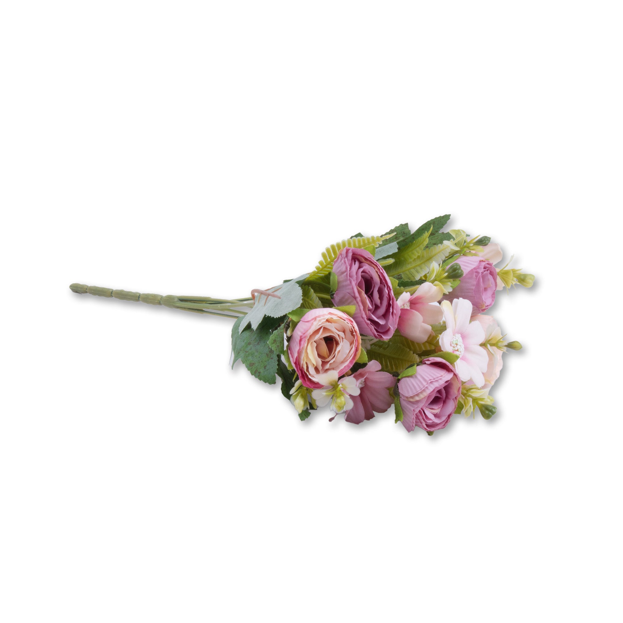 Artificial Flower Rose and Daisy Dusty Lavender and white 12inch 1 Bunch