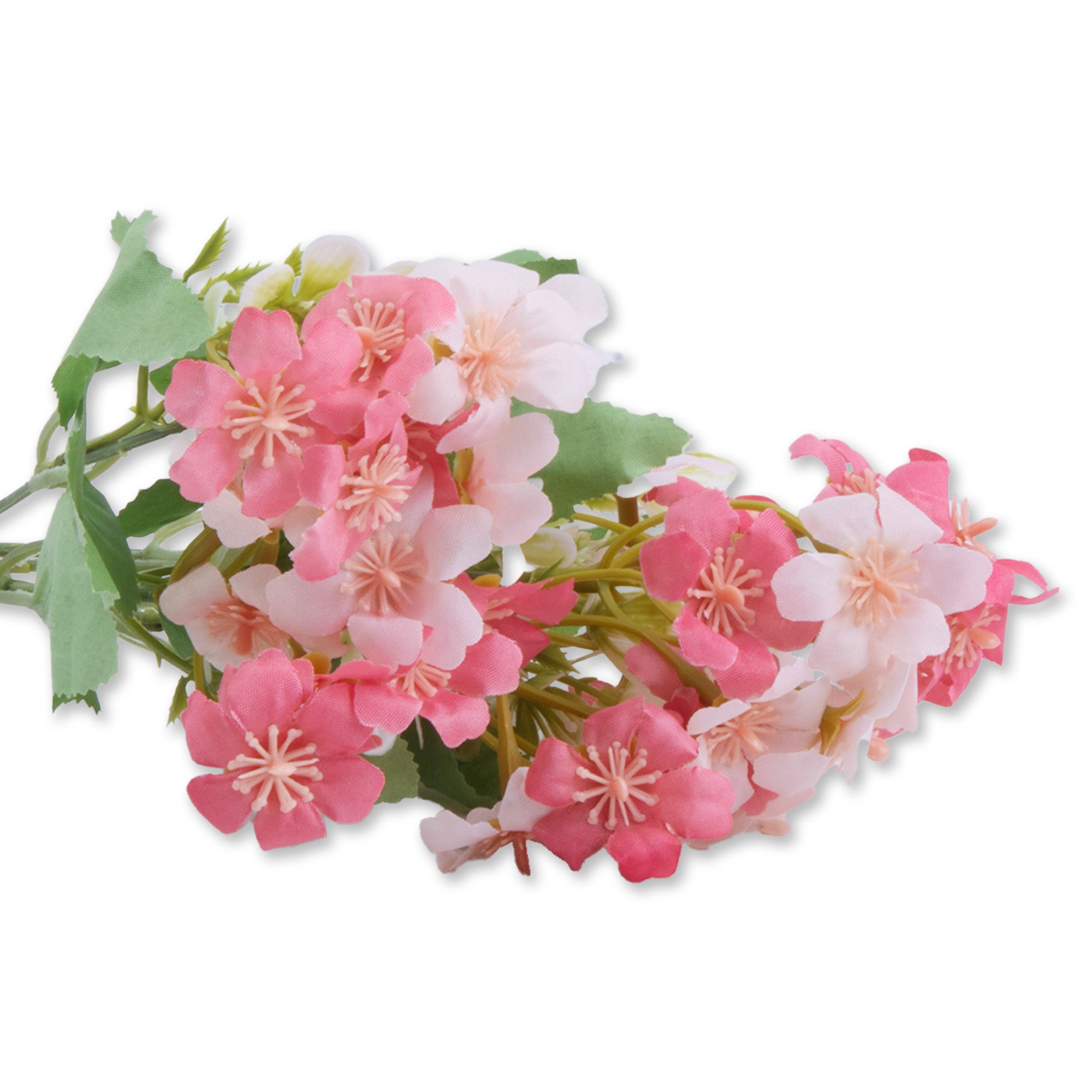 Artificial Flower Cherry Blossom Pink and white 11inch 1 Bunch