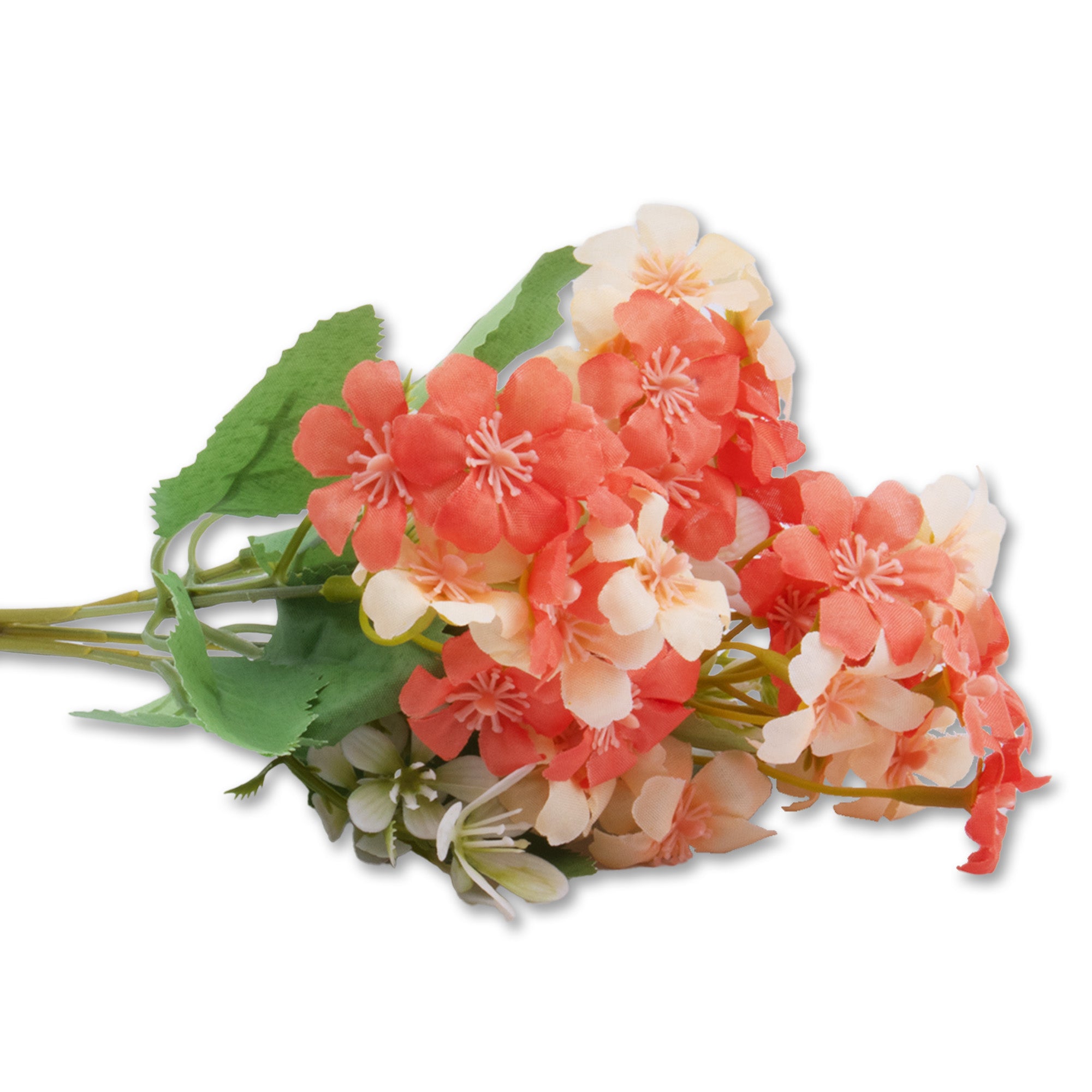 Artificial Flower Cherry Blossom Peach and white 11inch 1 Bunch