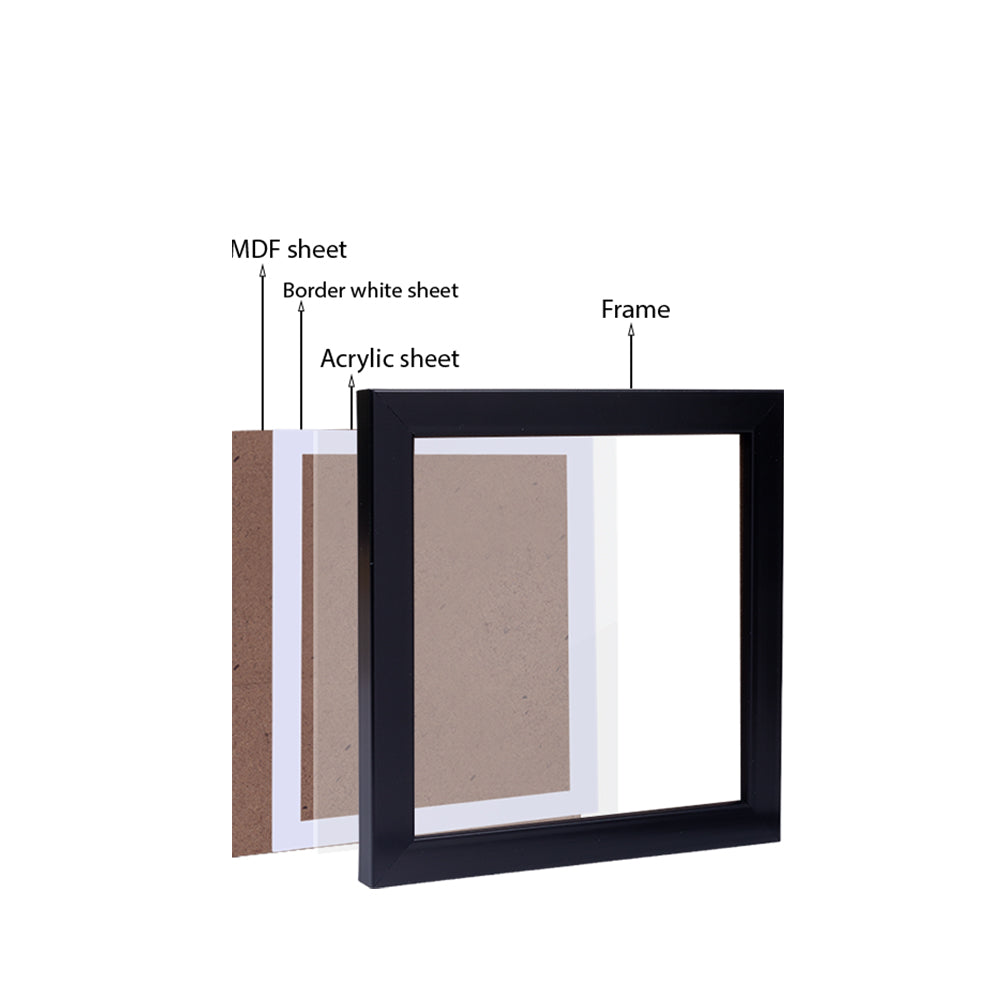 (30 X 30 cm) - 5D Diamond Painting - Poppy Garden + Matching Frame Combo