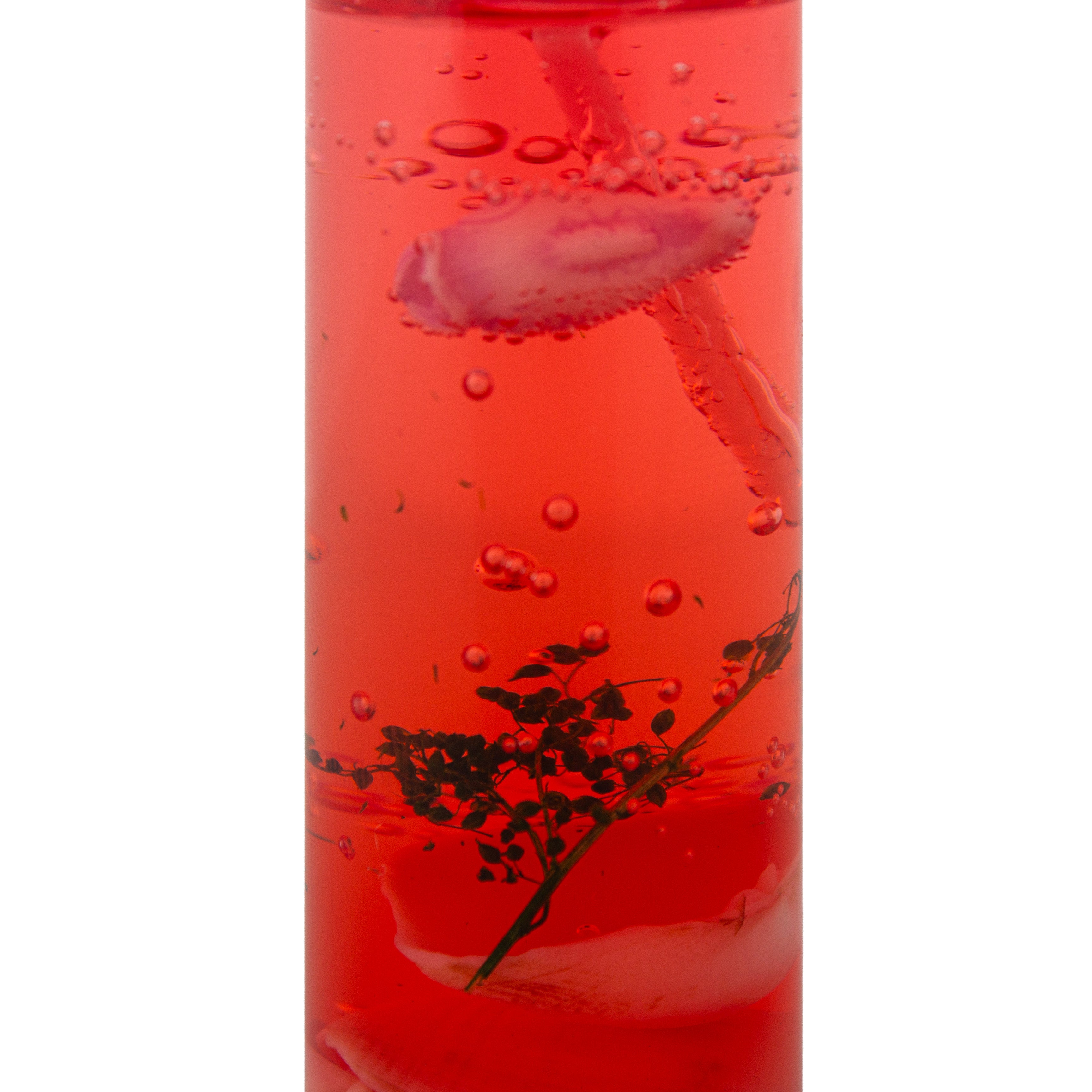 Scented Glass Gel Candle Red 8cm X 2.5cm 1pc