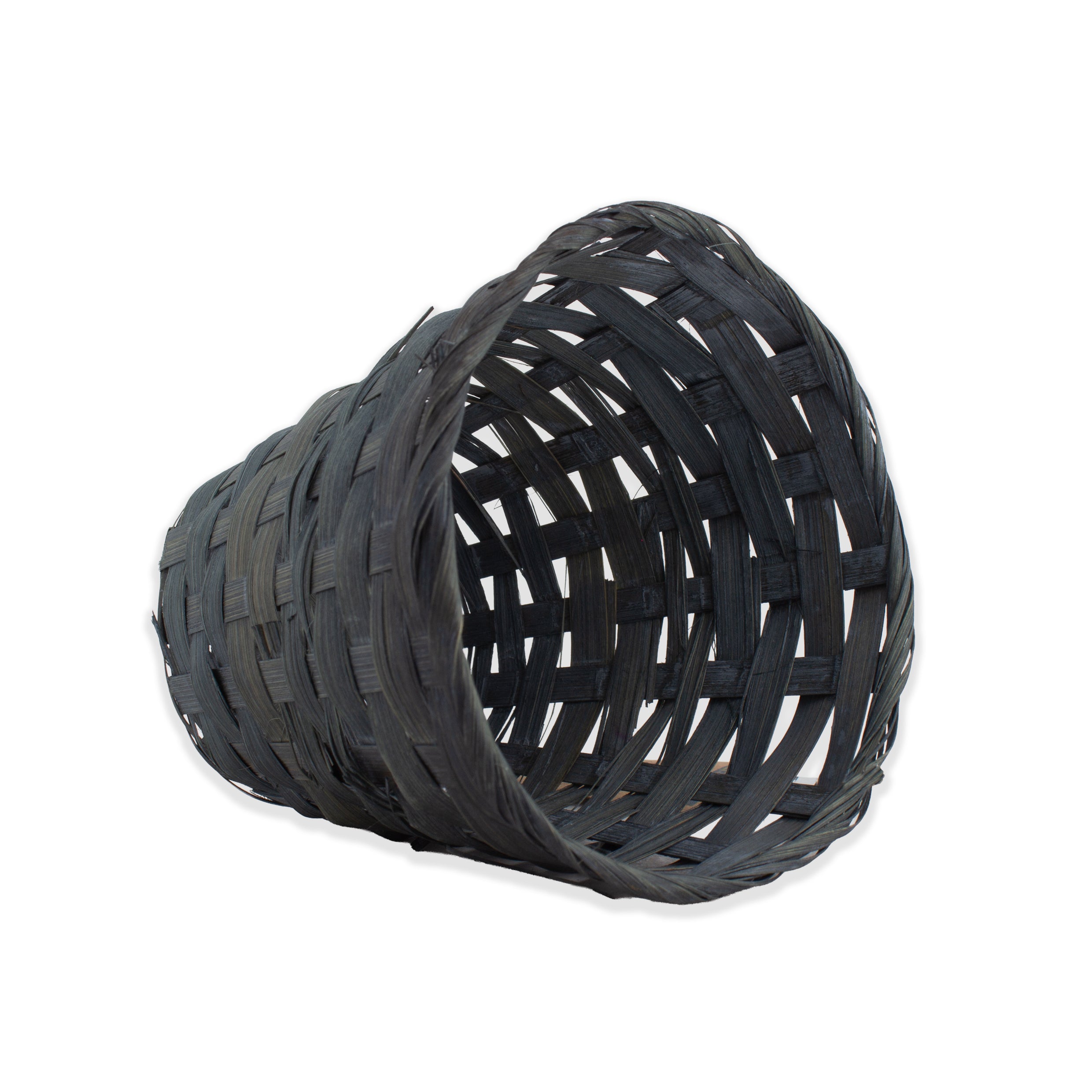 Bamboo Gift Basket Mini 10 x 11cm Grey 1pc