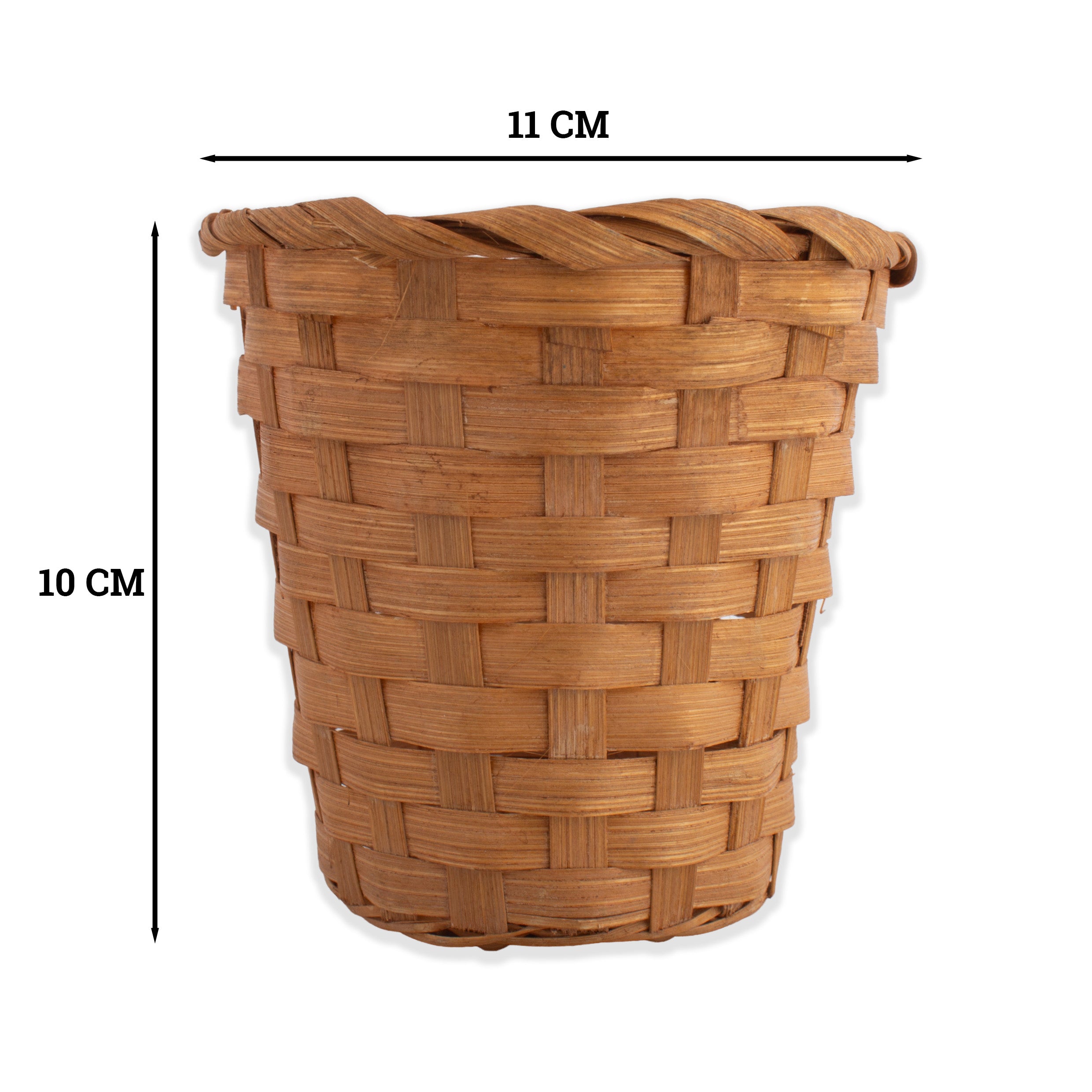 Bamboo Gift Basket Mini 10 x 11cm Brown 1pc