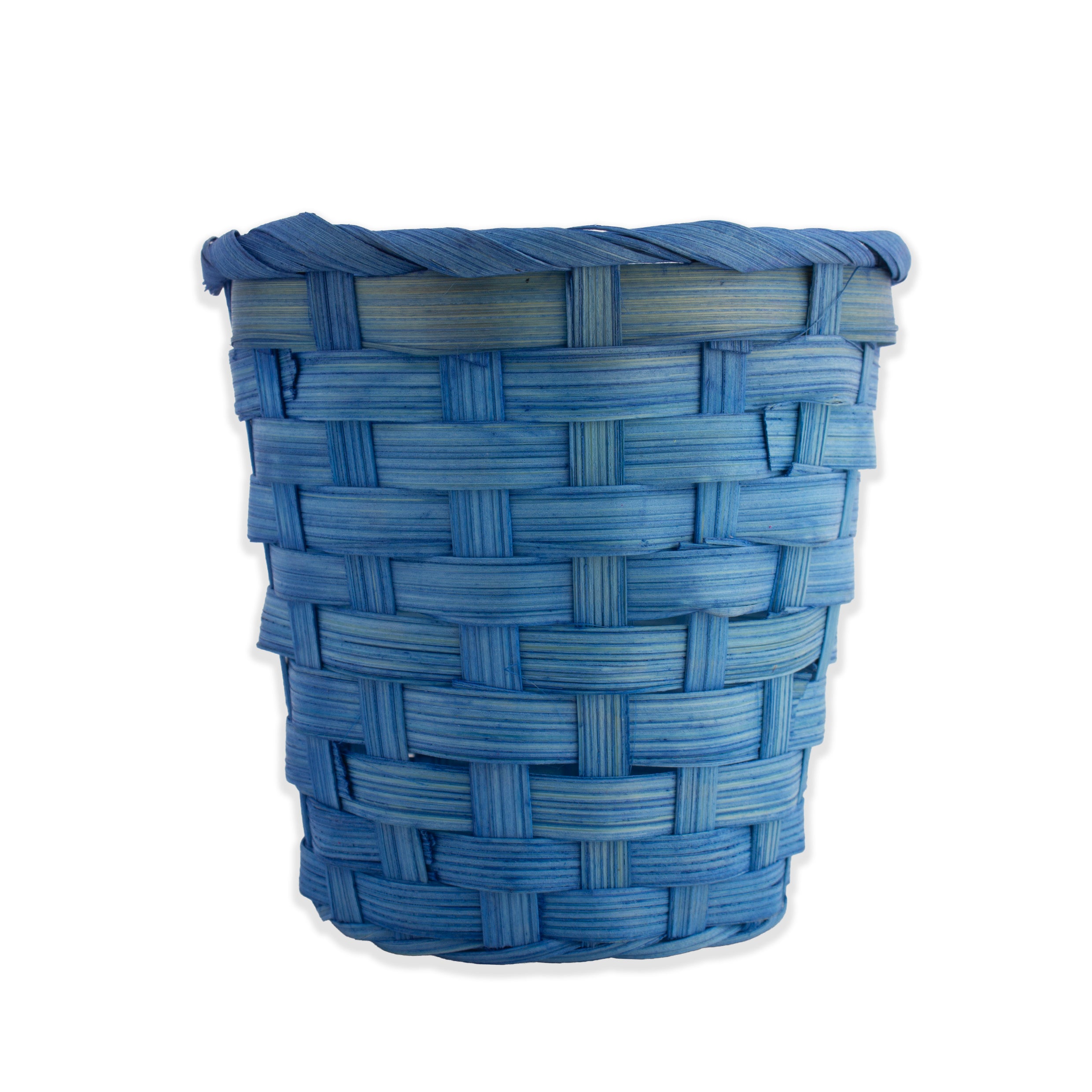 Bamboo Gift Basket Mini 10 x 11cm Blue 1pc