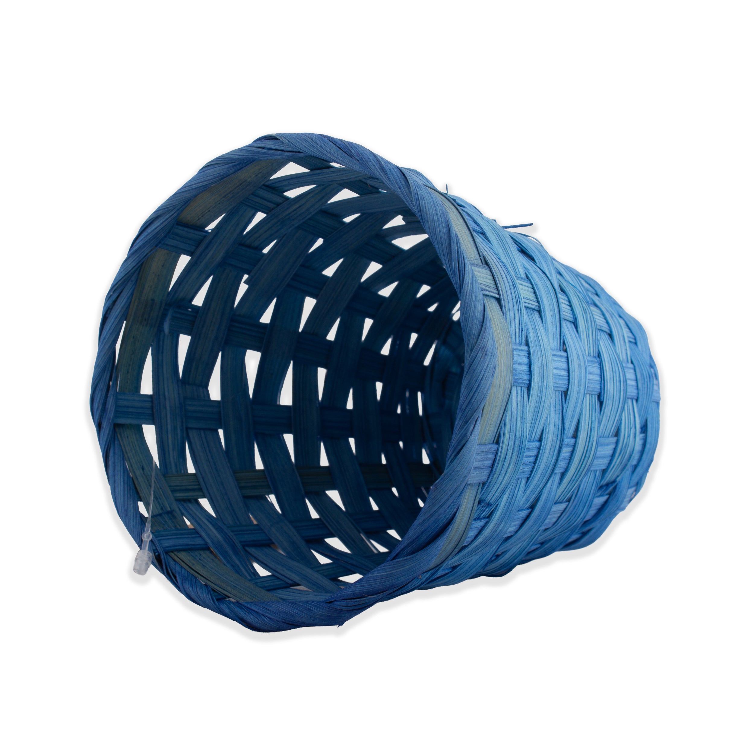 Bamboo Gift Basket Mini 10 x 11cm Blue 1pc