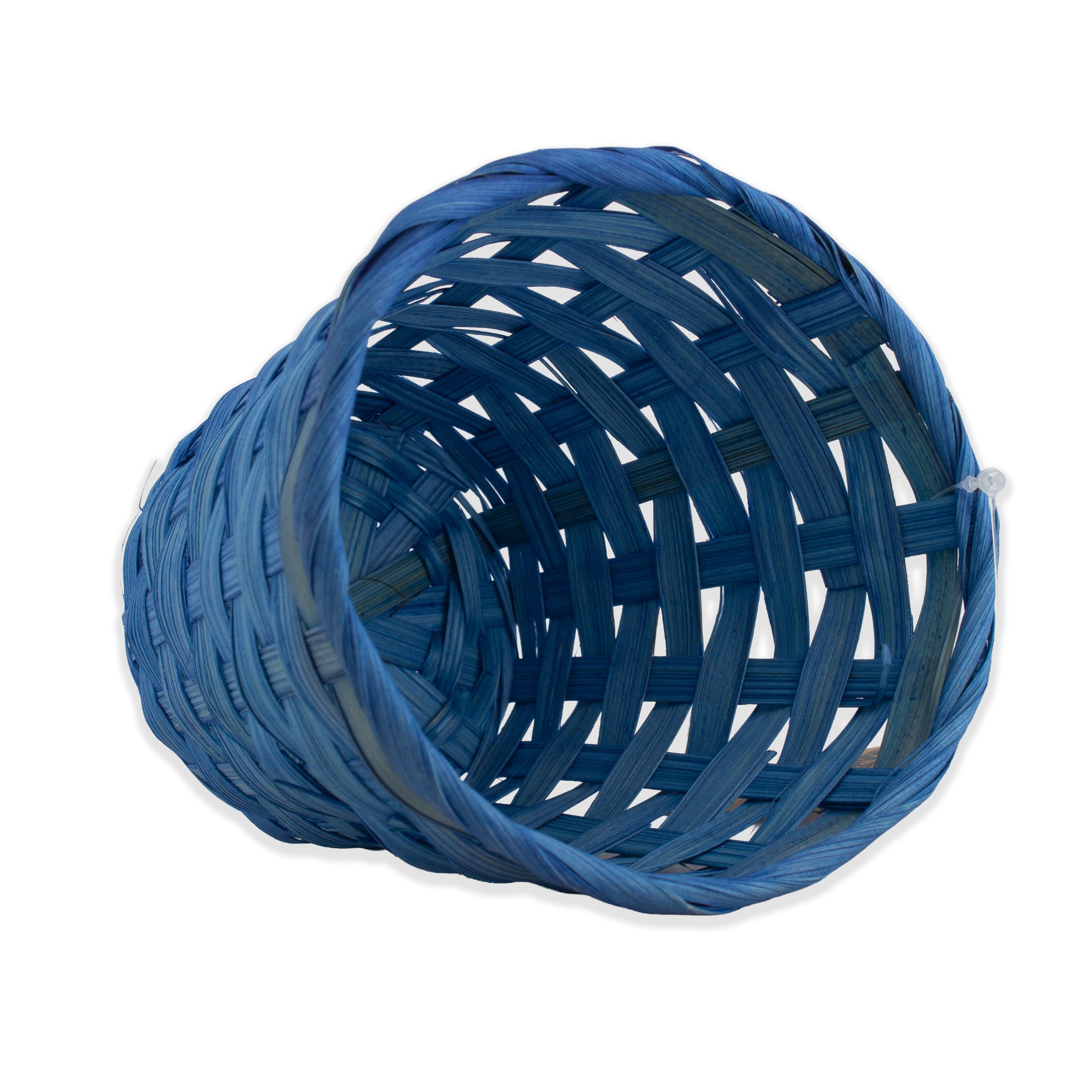 Bamboo Gift Basket Mini 10 x 11cm Blue 1pc