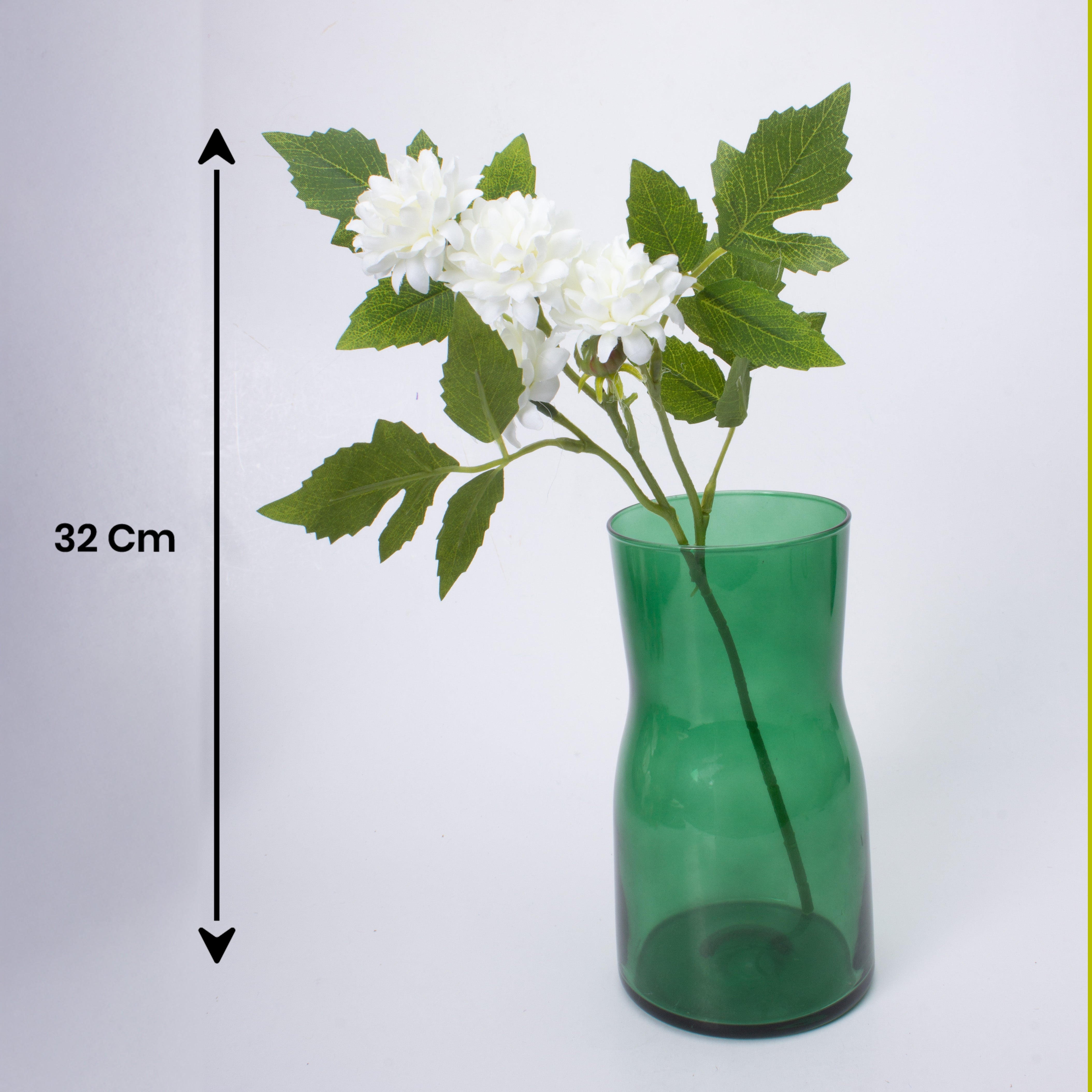 Artificial Flower Dahlia 16cm White 1pc