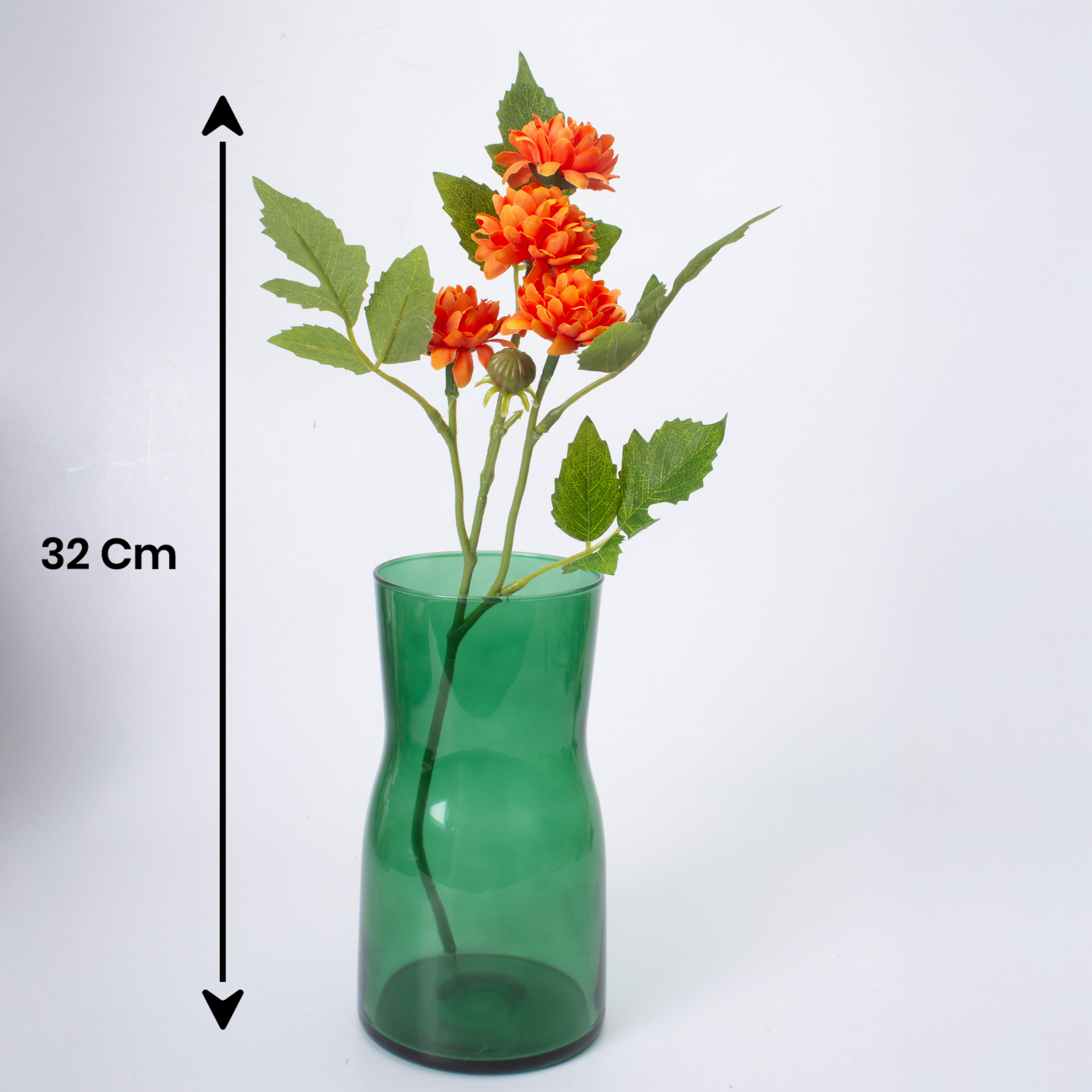 Artificial Flower Dahlia 16 cm Orange 1pc