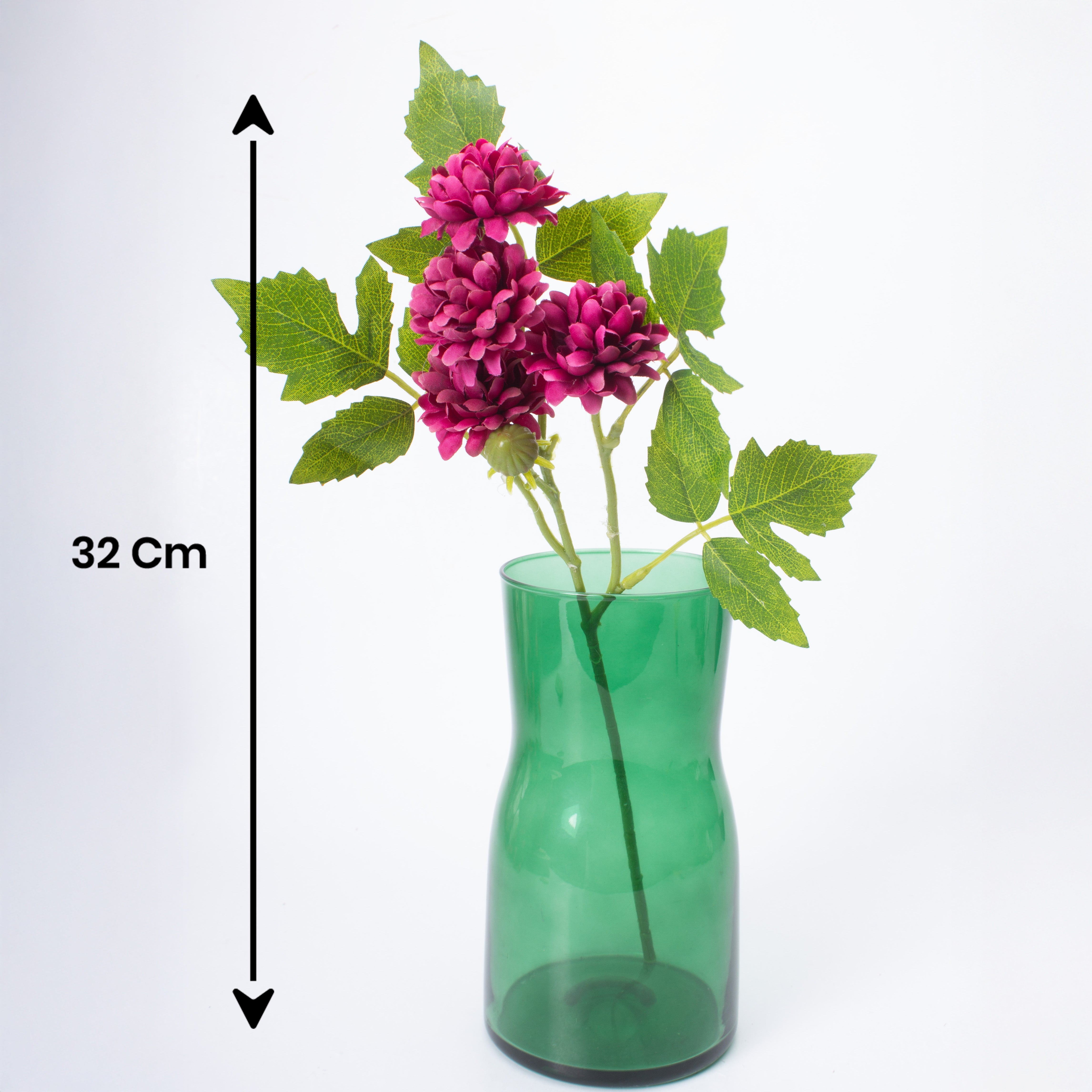 Artificial Flower Dahlia 16cm Magenta 1pc