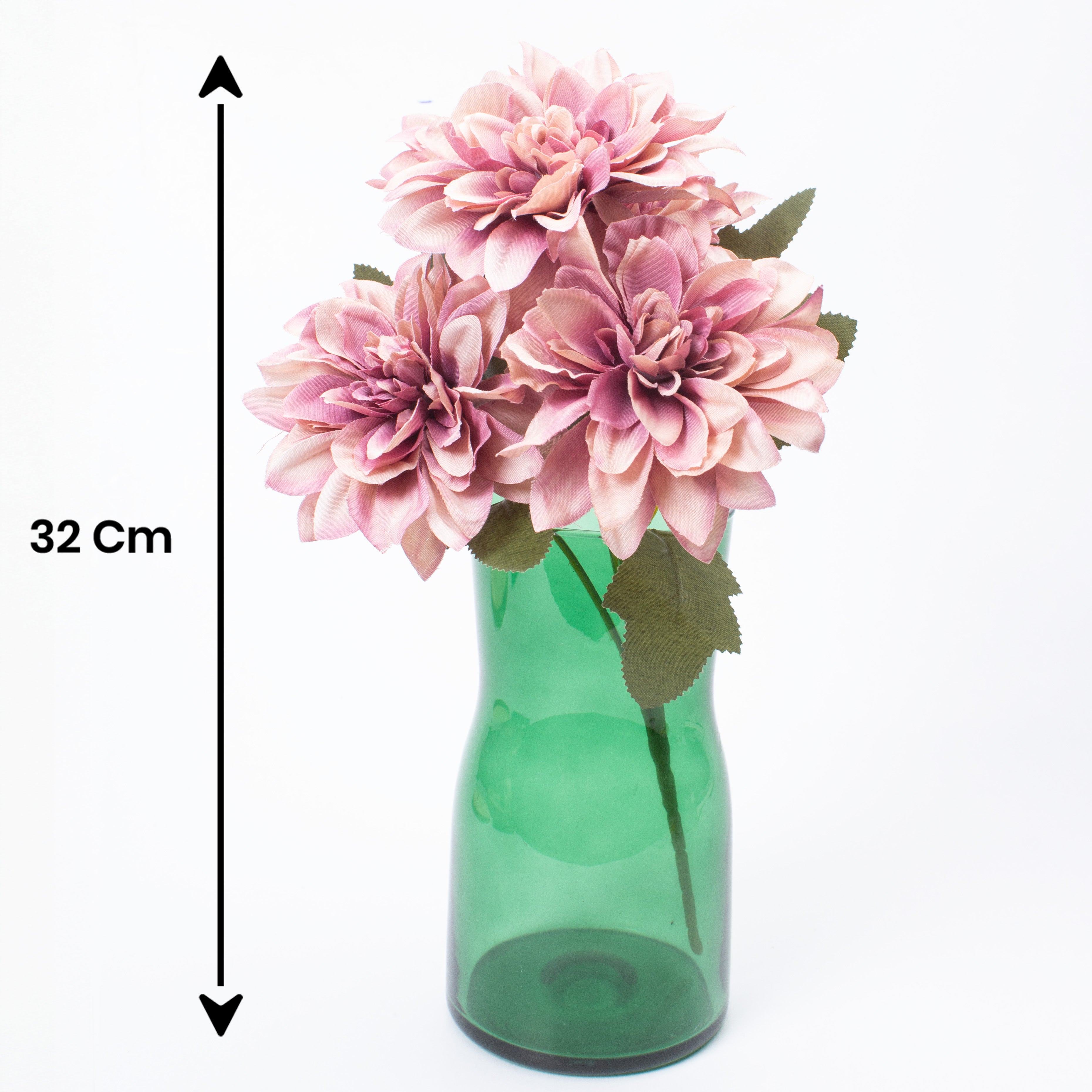 Artificial Flower Dahlia 28cm Dusty Pink 1pc