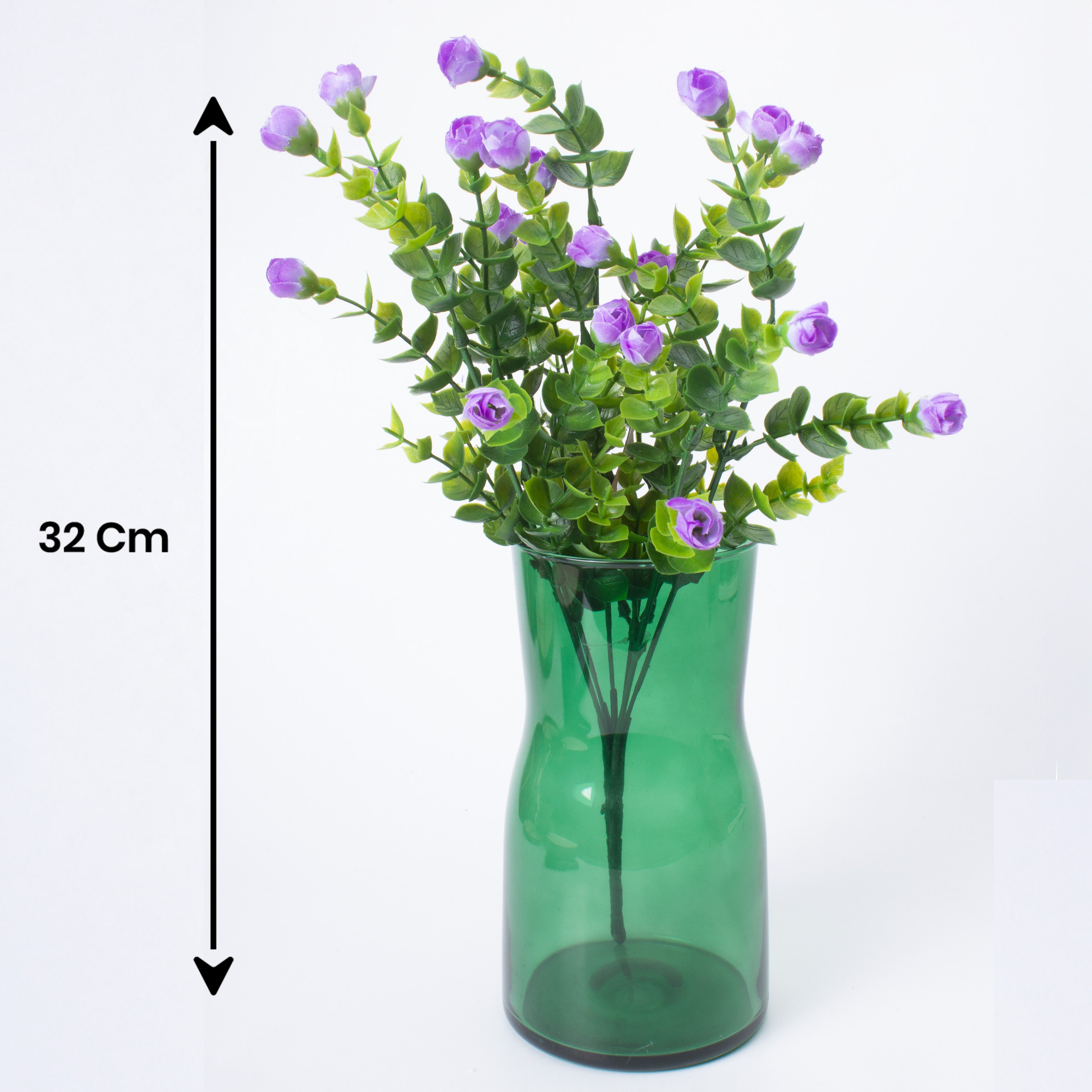 Artificial Flower Mini Rose 8cm Light Purple 1 Bunch