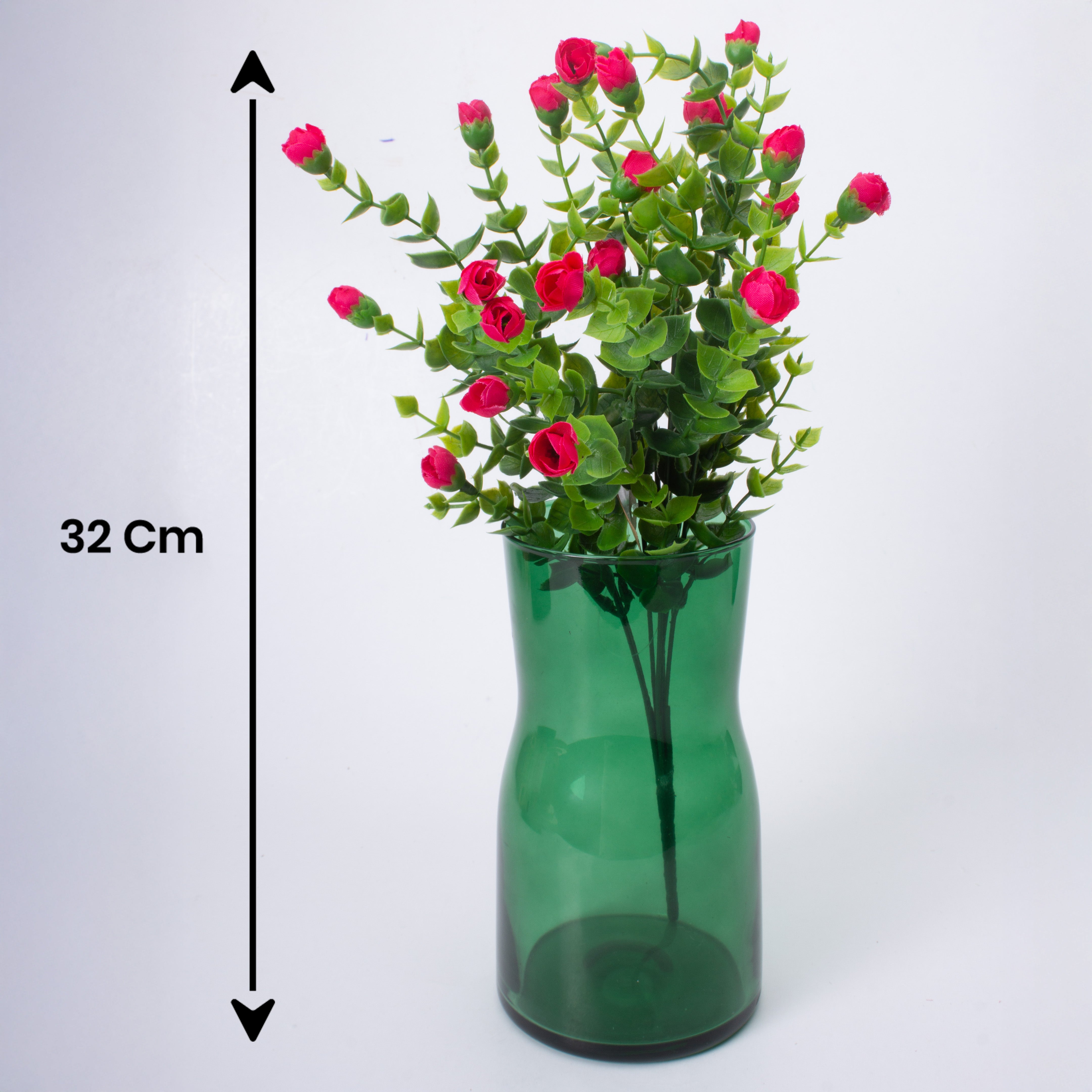 Artificial Flower Mini rose 8cm Red 1 Bunch