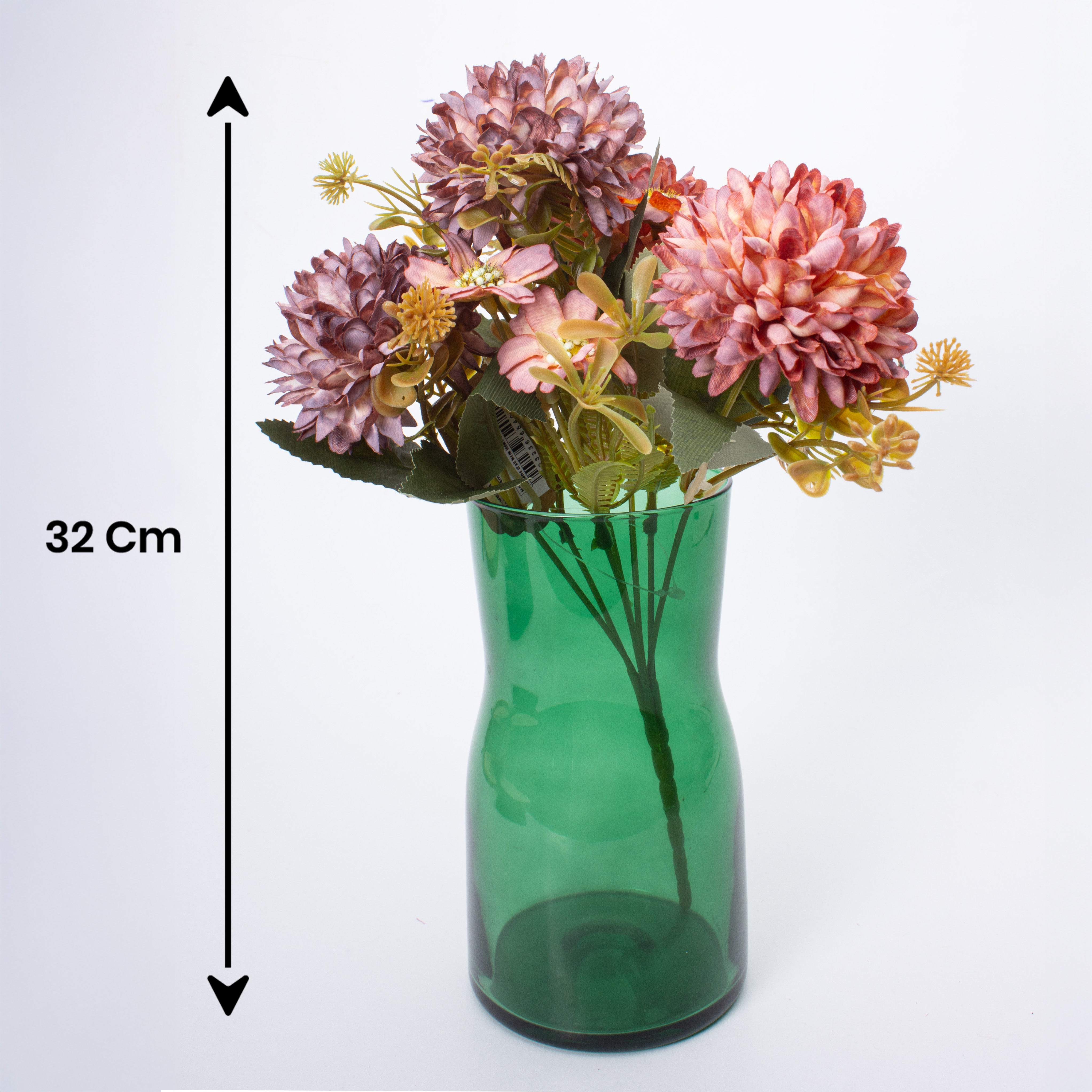 Artificial Flower Dahlia 12 inch Champagne 1 Bunch
