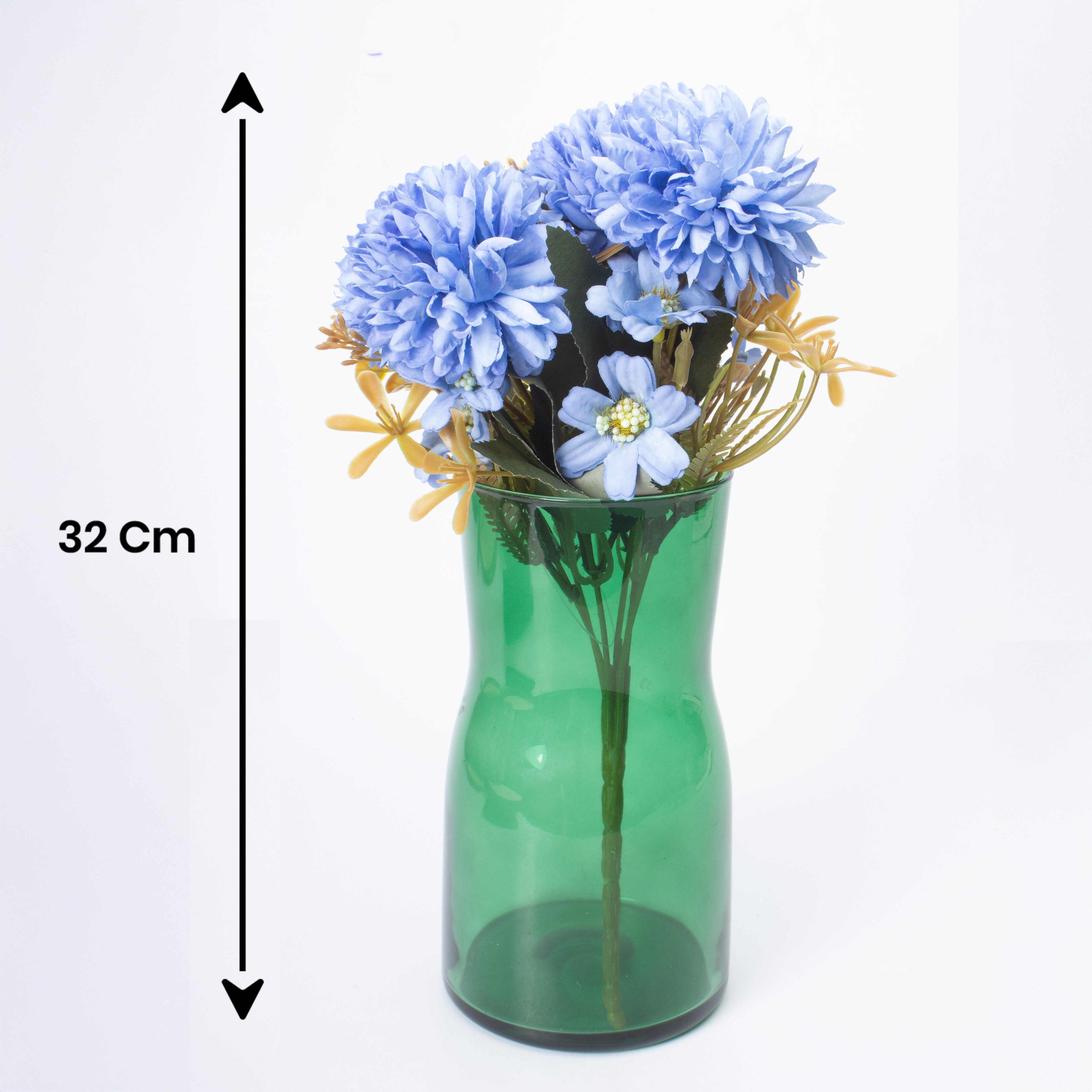 Artificial Flower Dahlia 12inch Blue 1 Bunch