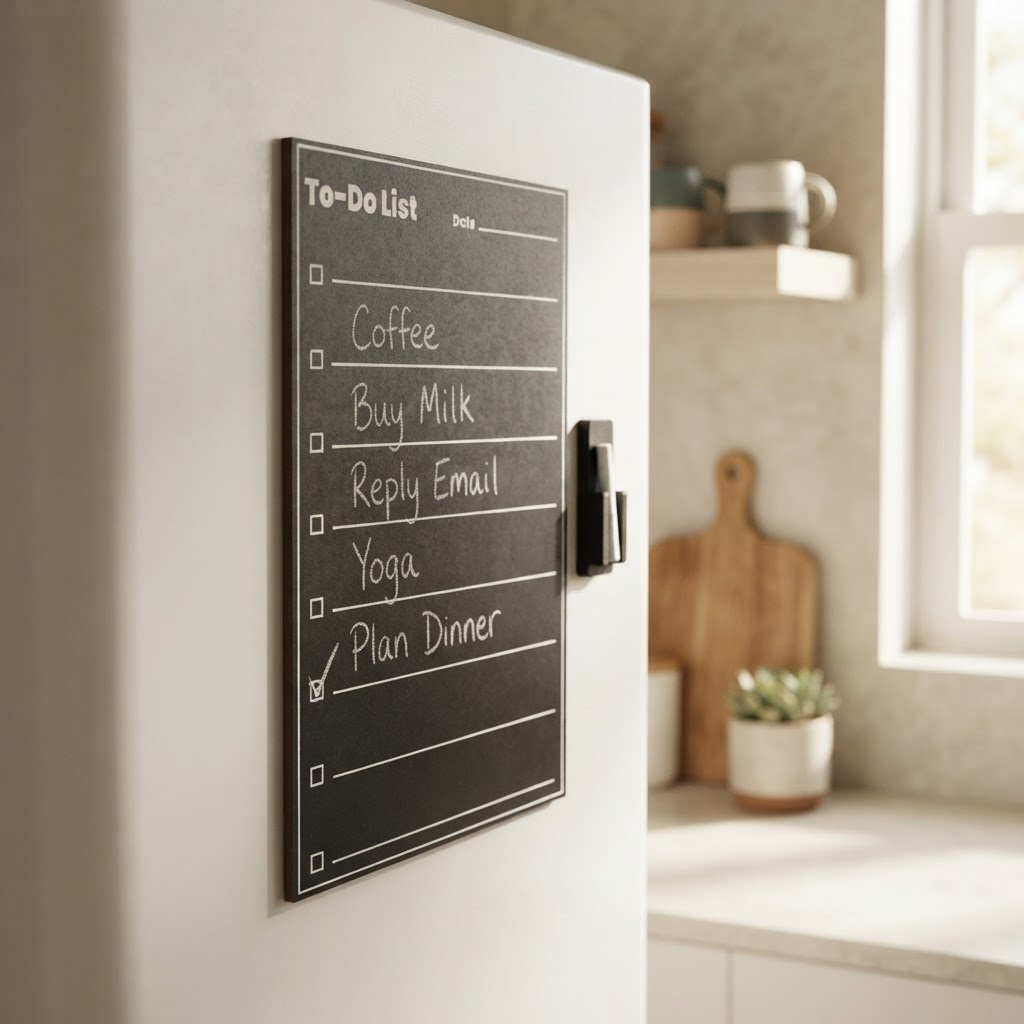 Creative Hanging Chalkboard With Magnet To-Do List W5.88 X H8.27in 2mm Thick 1pc