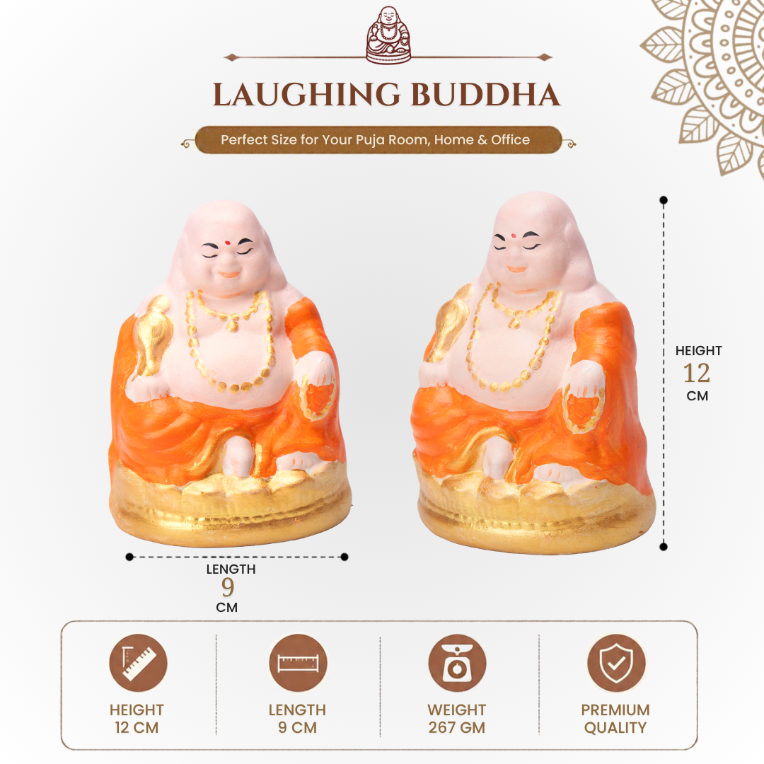 Paint Your Own Ceramic Laughing Buddha 9 x H 12cm 1pc Box