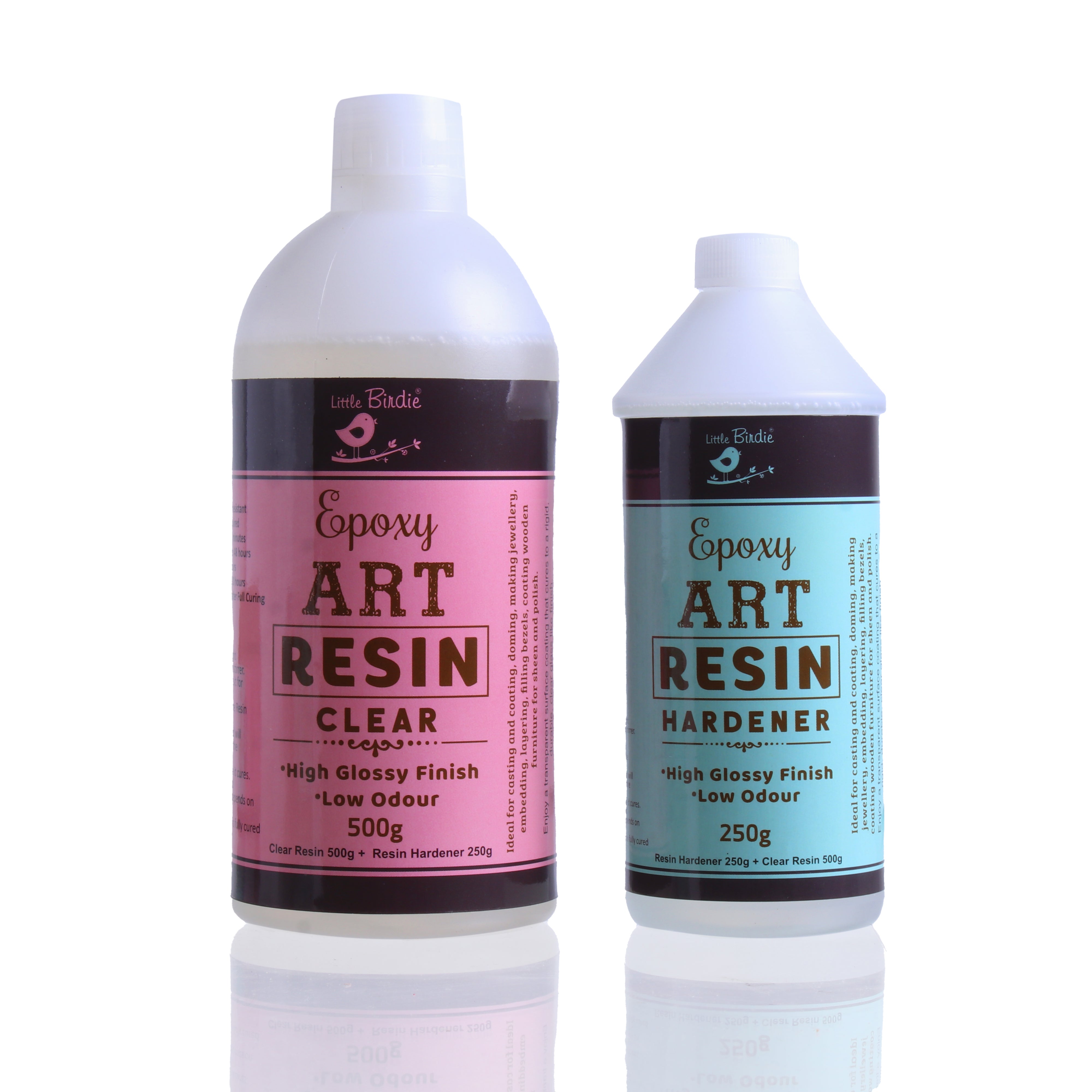 Epoxy Art Resin And Hardener Transparent 750gm Bottle