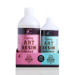 Epoxy Art Resin And Hardener Transparent 375gm Bottle