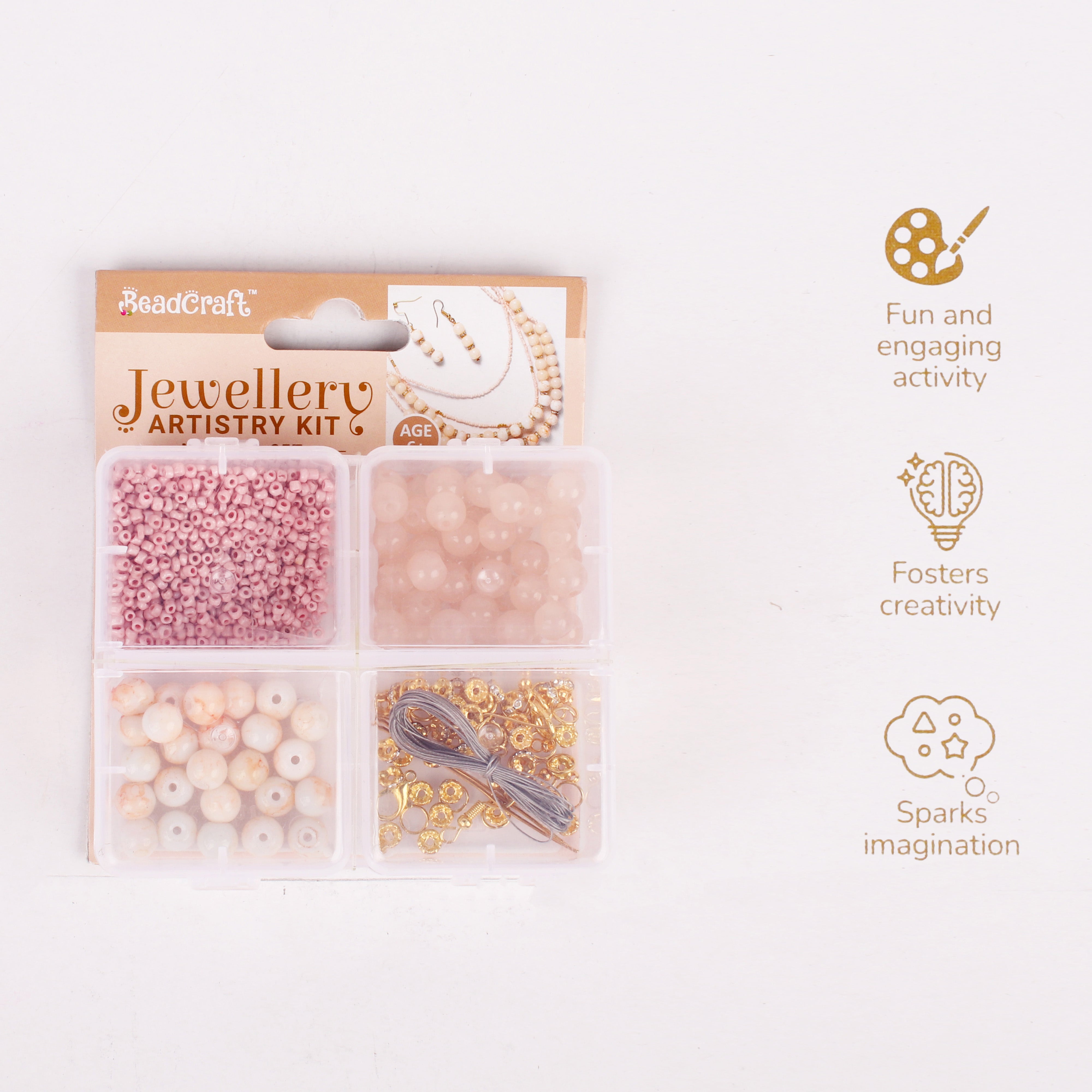 Jewellery Artistry Set Marbelled Glitz 4 Cavity Box