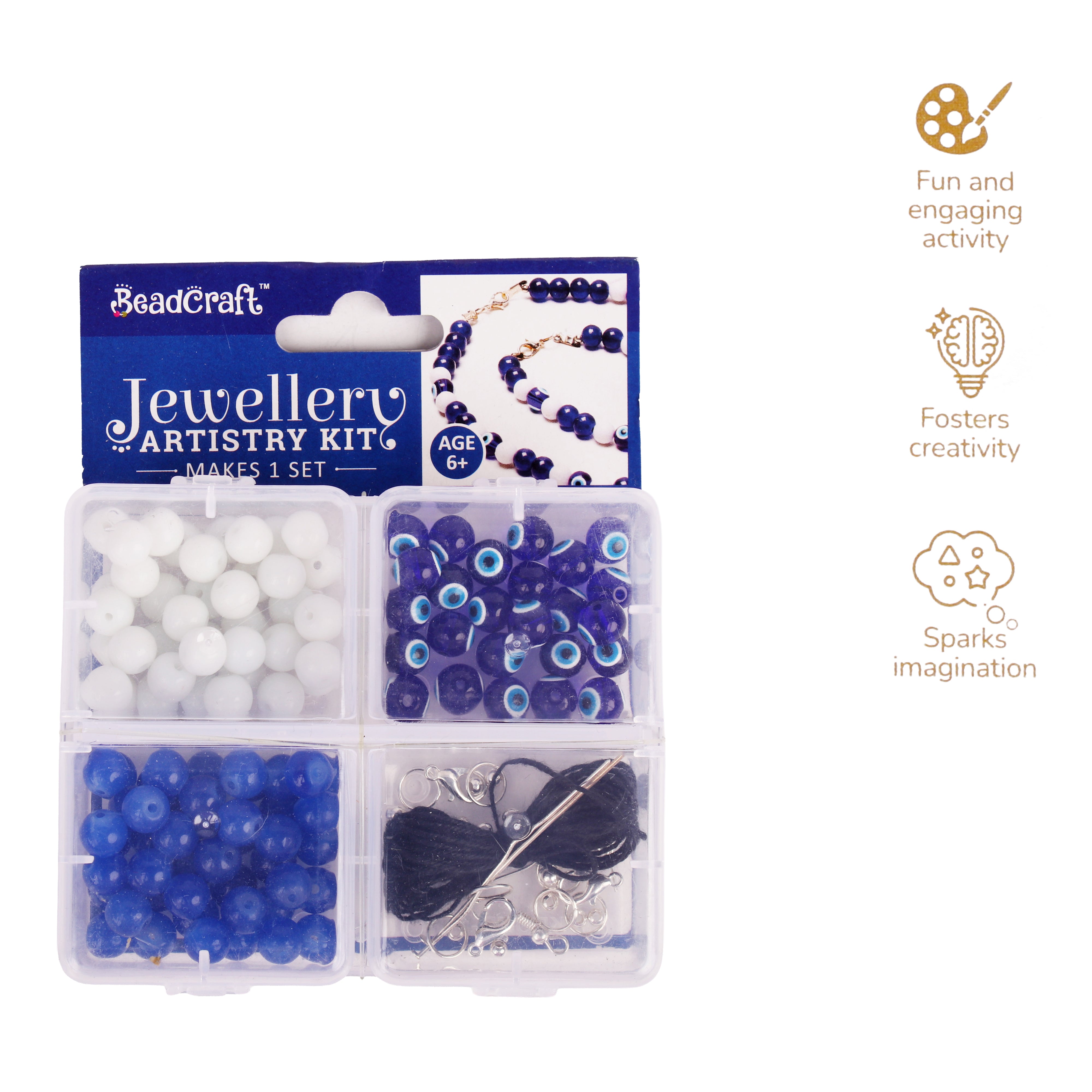 Jewellery Artistry Set Evil Eye 4 Cavity Box