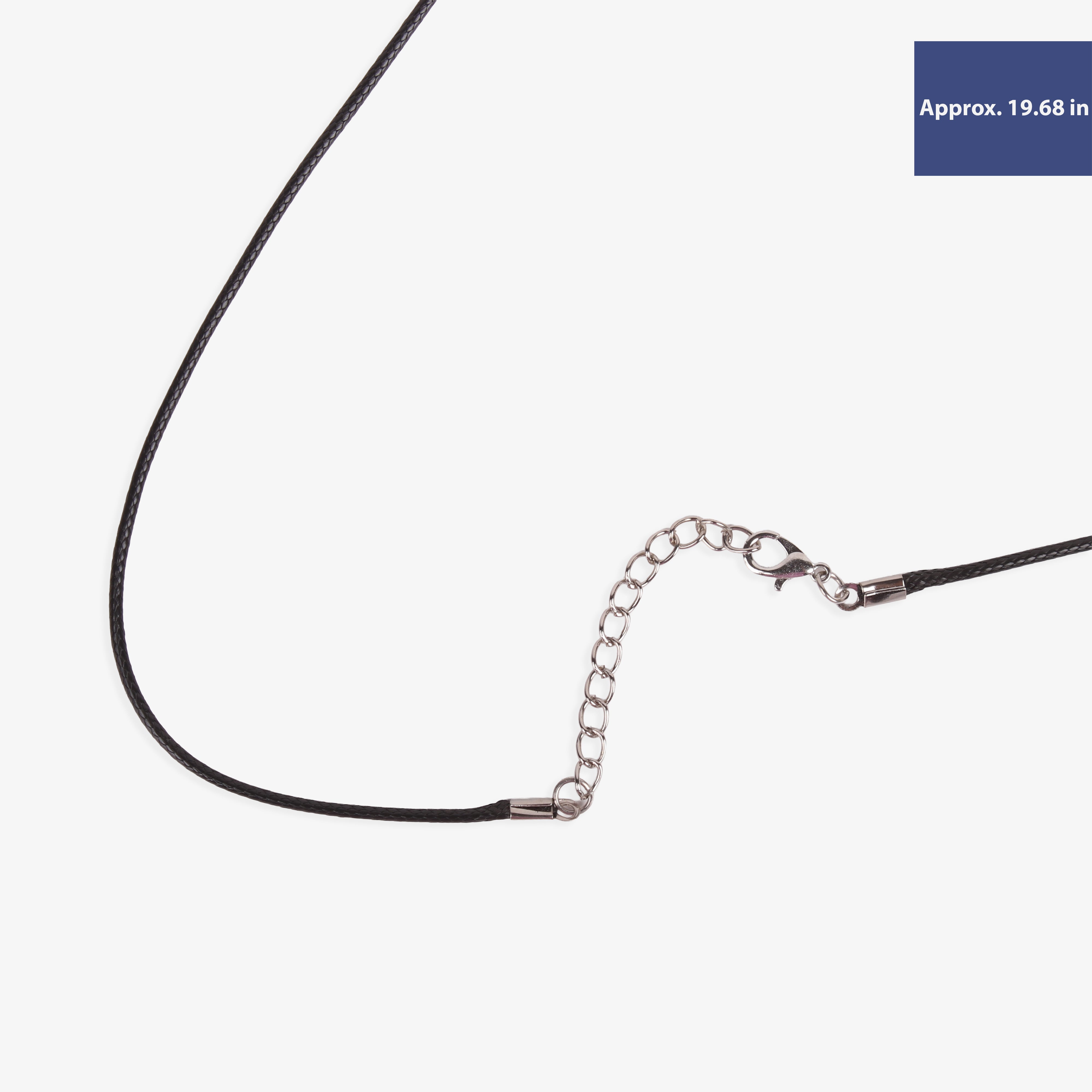 Ready-to-Wear Necklace Cord With Clasp Black, Approx Thickness 1.5mm Length 50cm