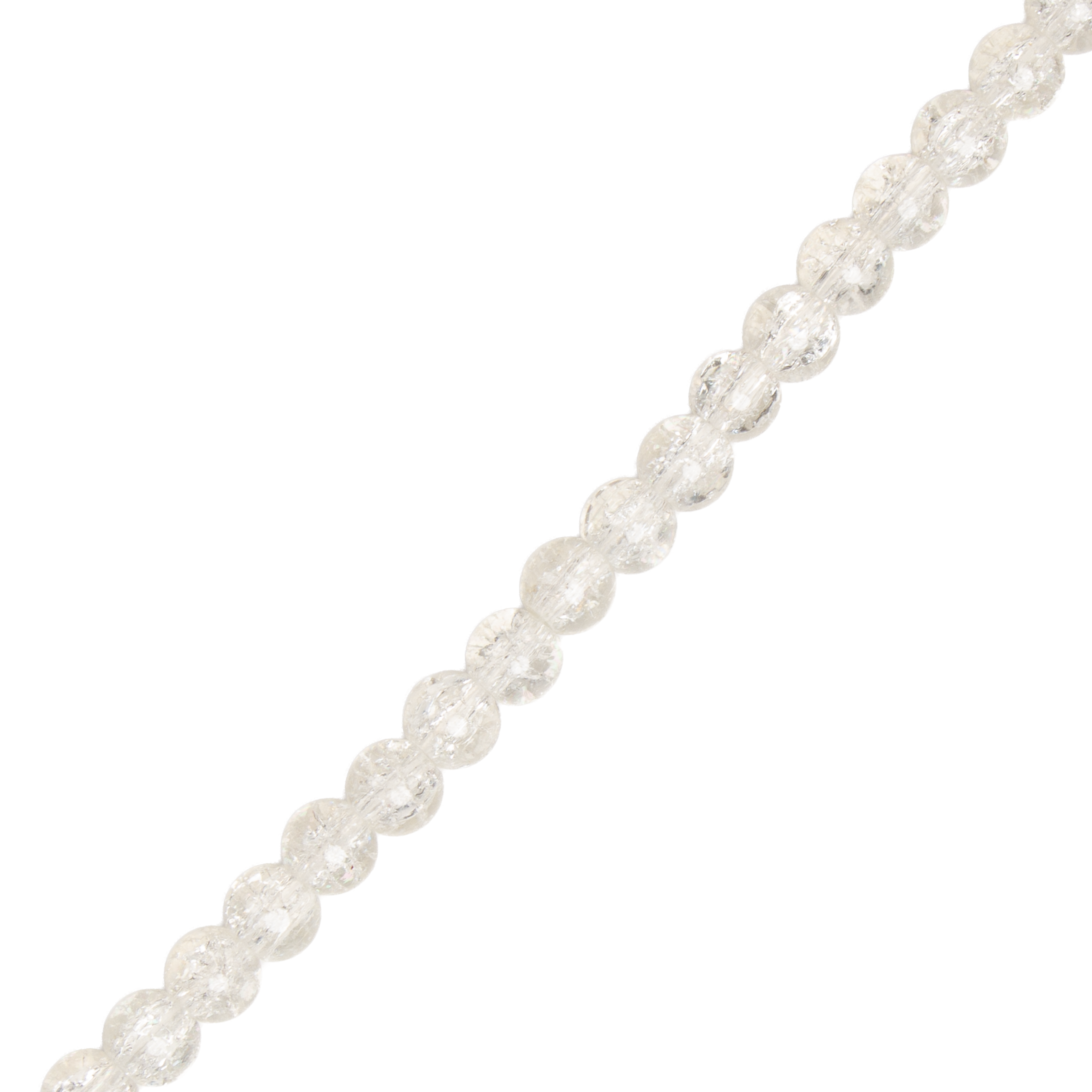 Crackle Glass Beads Crystalline 8mm 35 Beads 1string