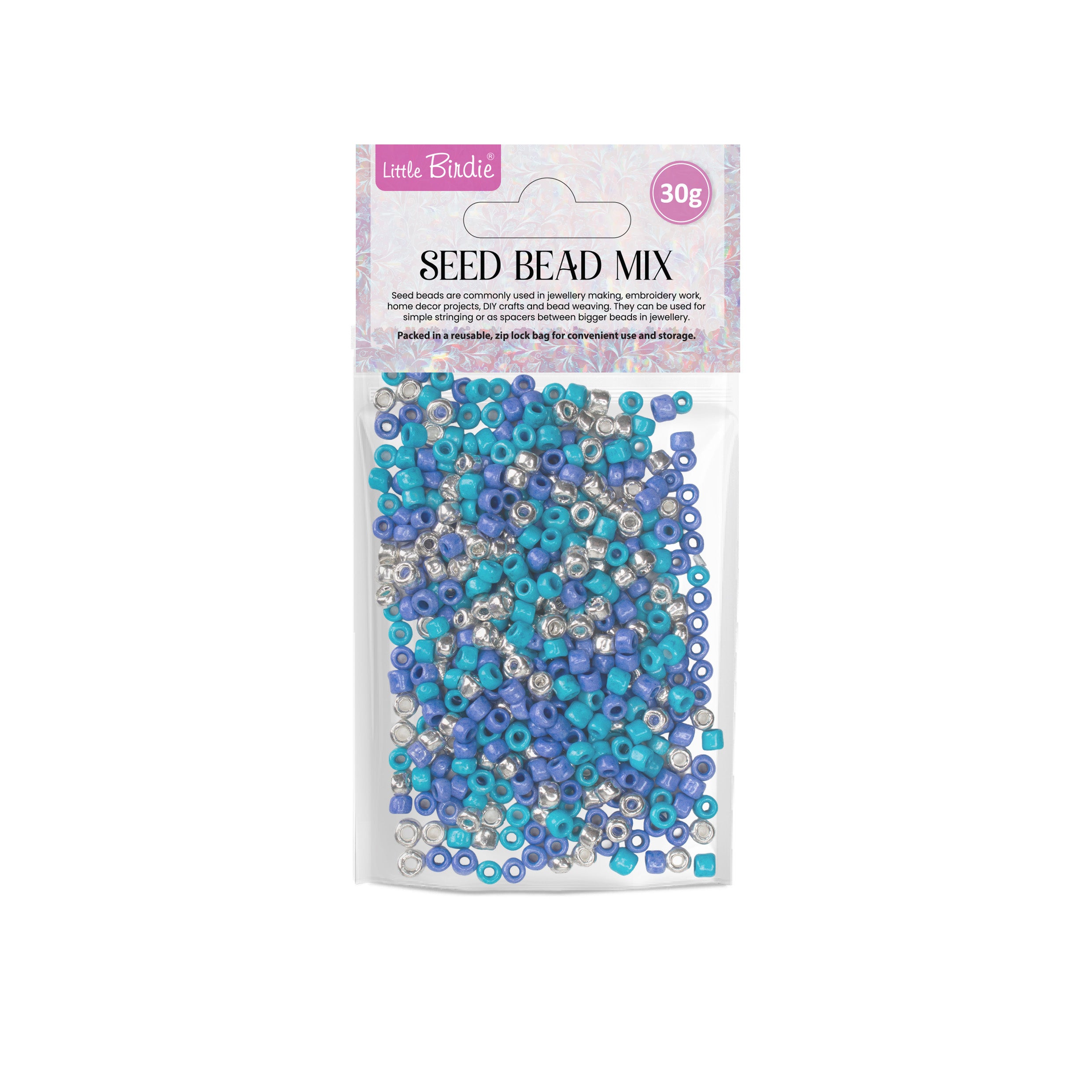 My Bead Studio Seed Beads Blue Wave 30gm 1PC