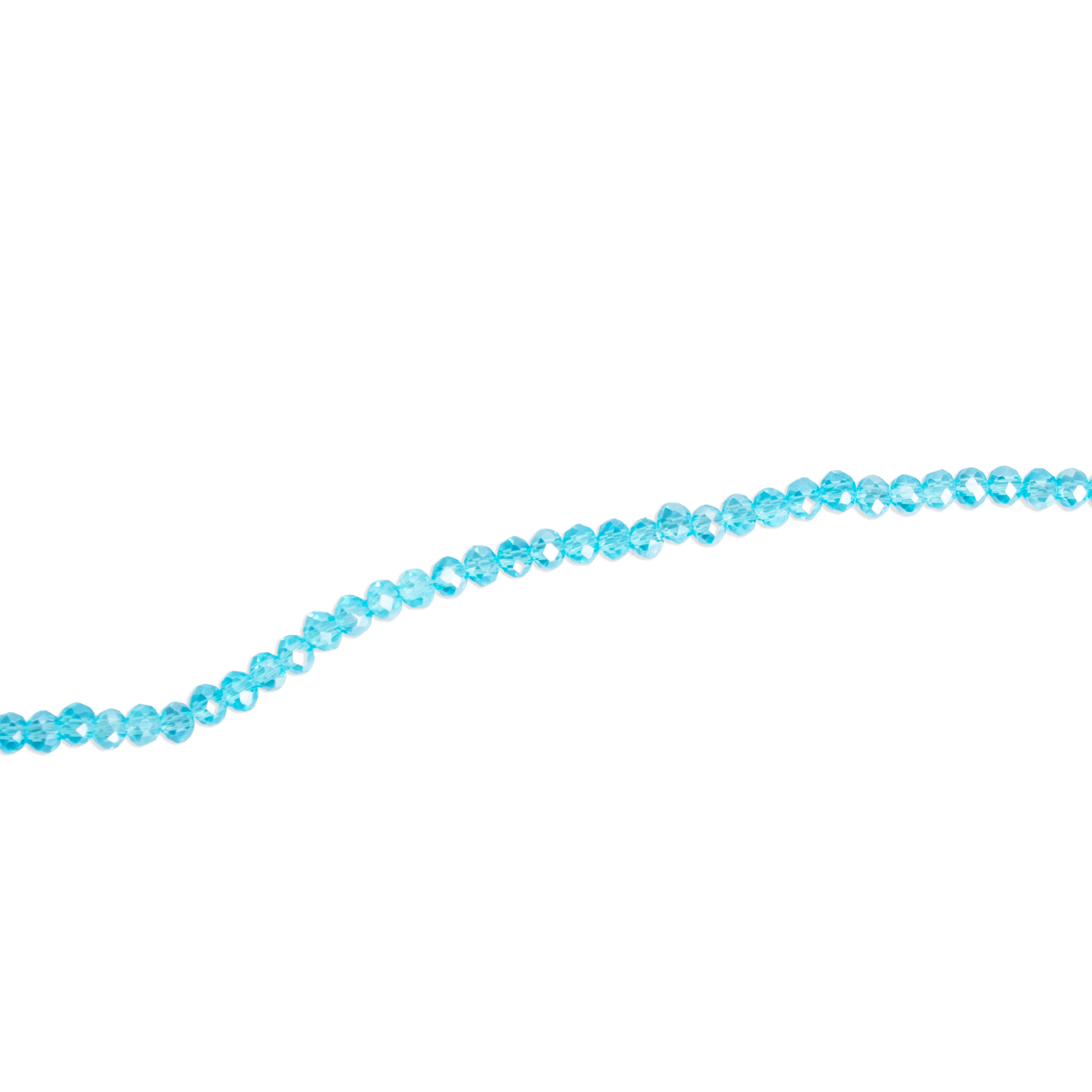 Fire Polished Beads Rainbow Crystal 2mm Aquamarine 1 string