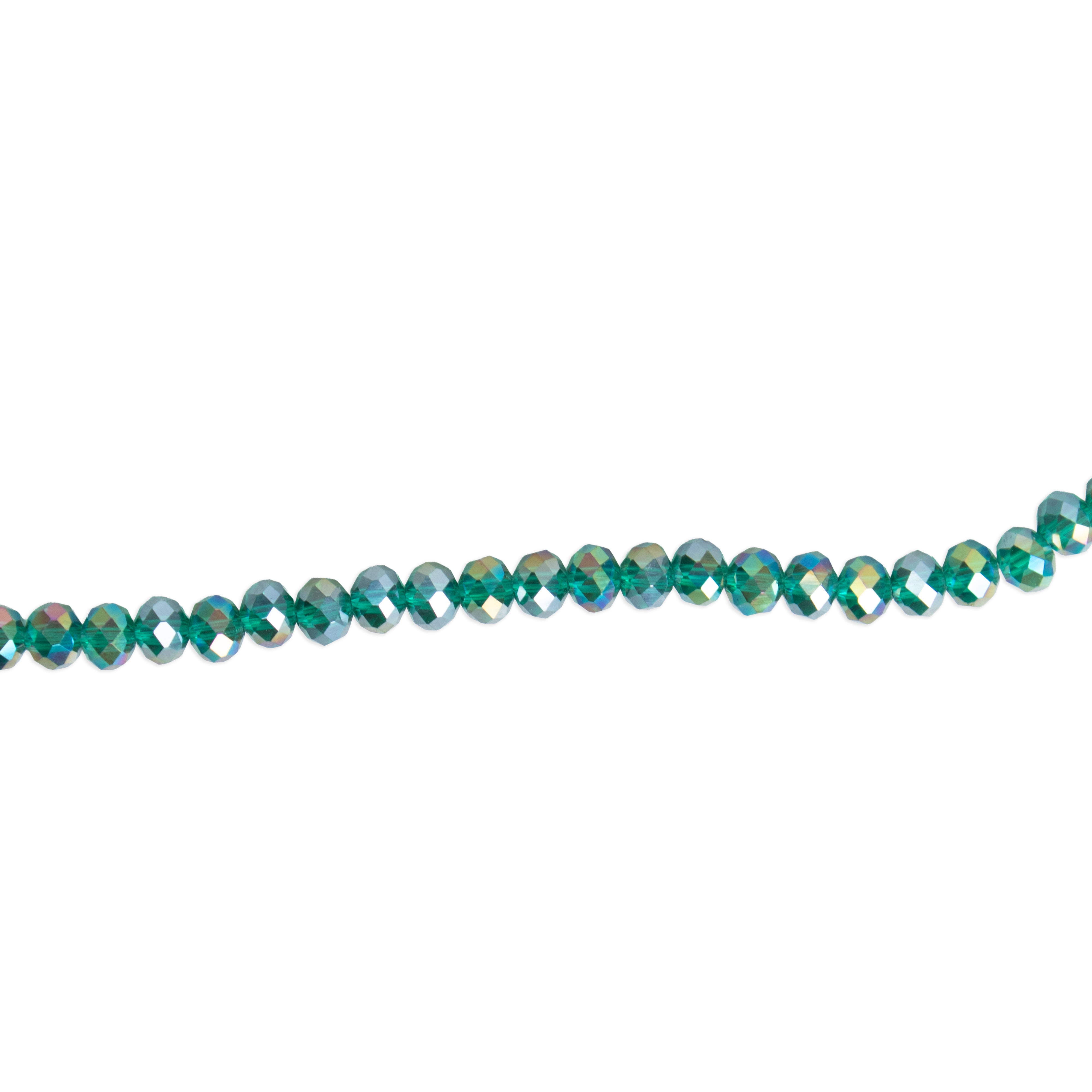 Fire Polished Beads Rainbow Crystal 6mm Teal 1 string