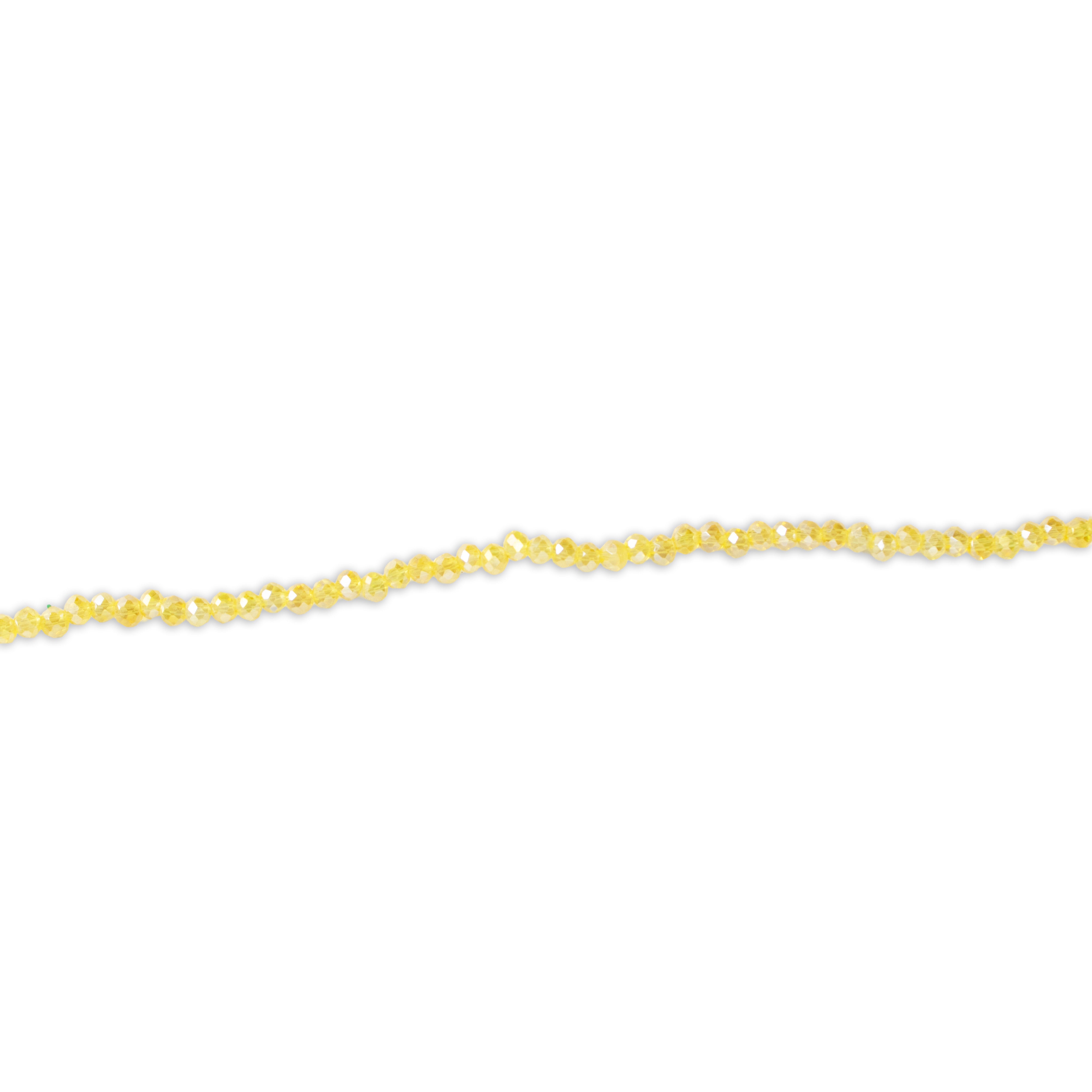 Fire Polished Beads Rainbow Crystal 2mm Citrine 1 string
