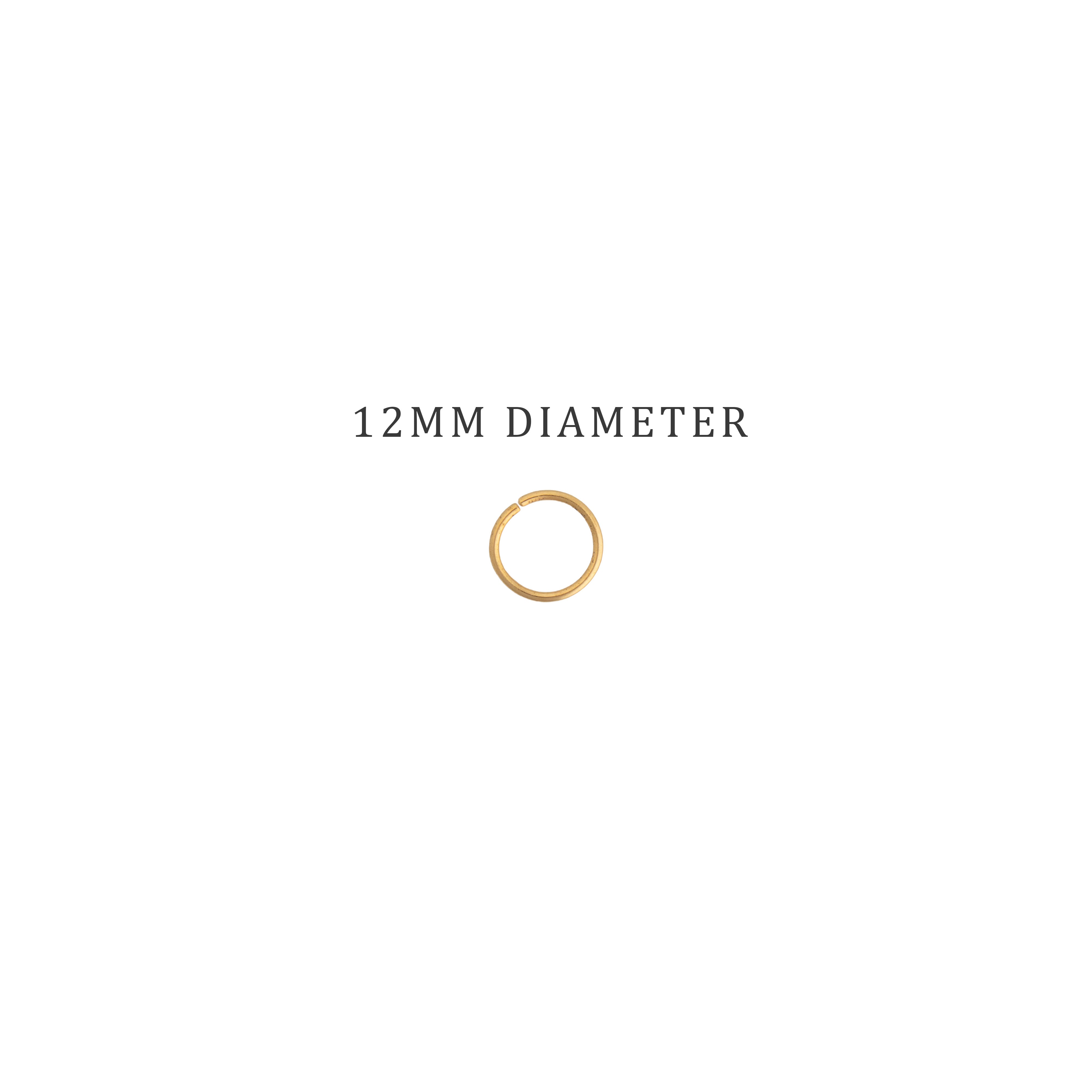 Jewellery Findings Jump Ring Open Gold 12mm 15gm