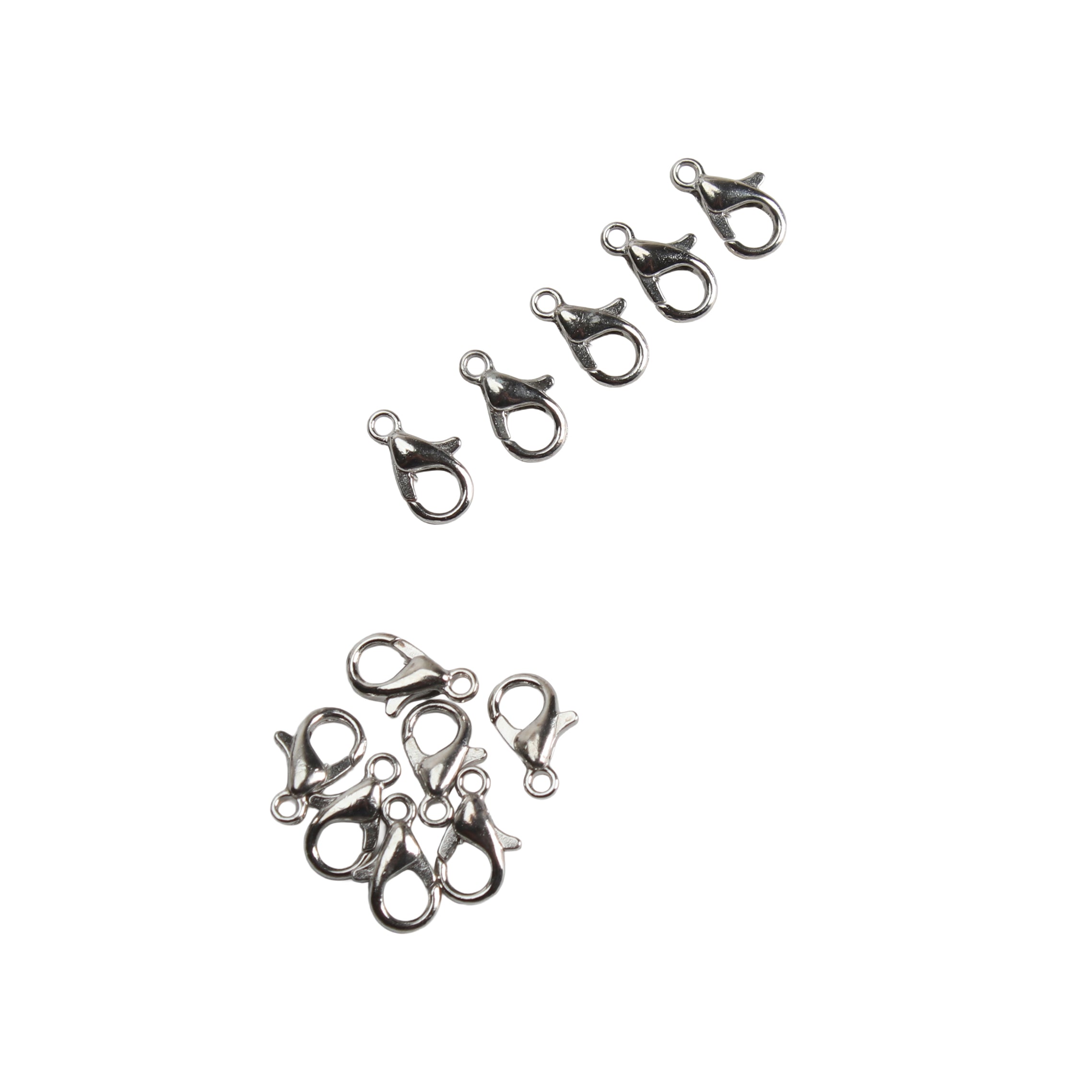 Jewellery Findings Lobster Clasp Nickel 10mm 12pc