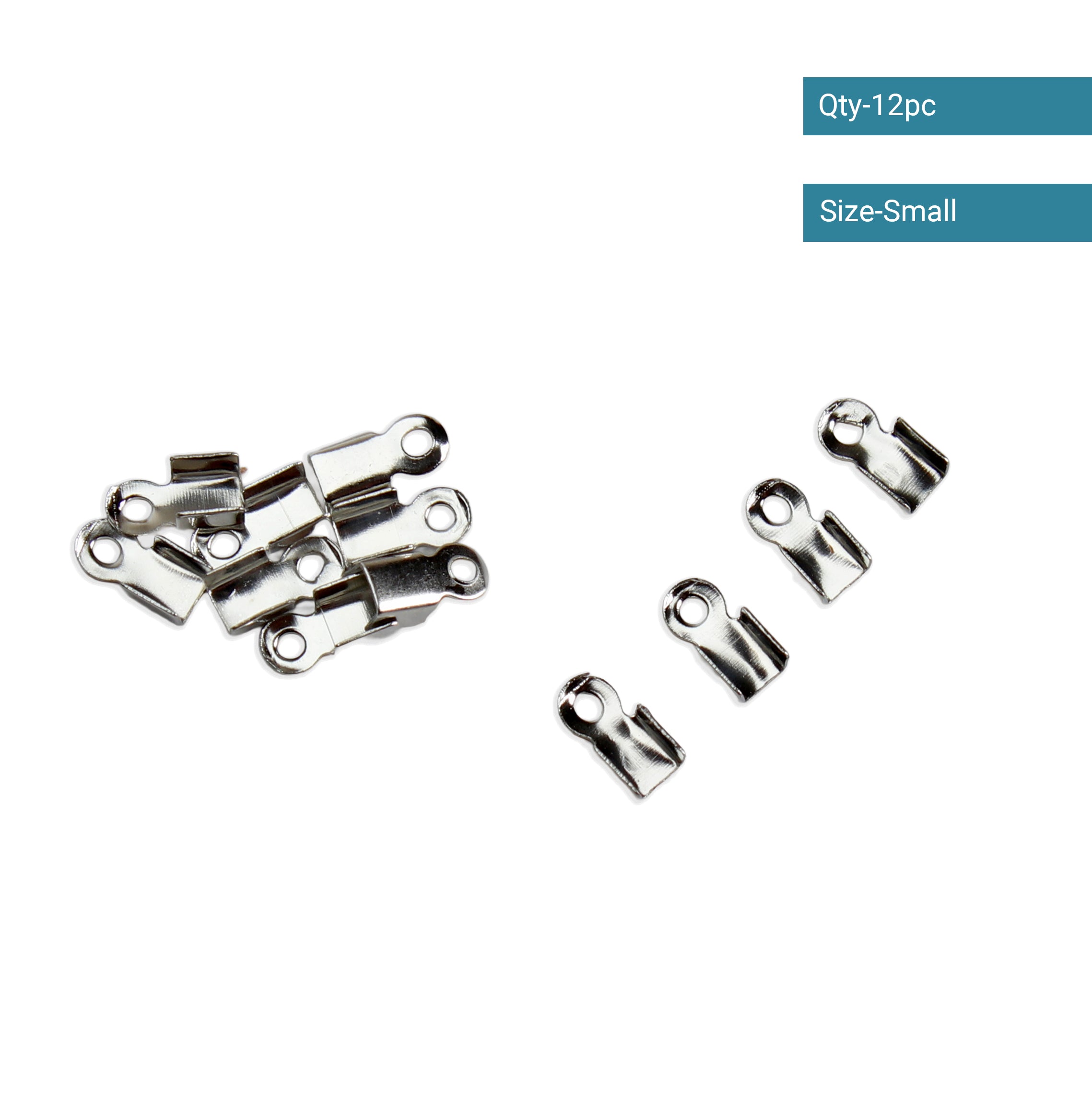 Jewellery Findings End Piece Nickel small 12pc