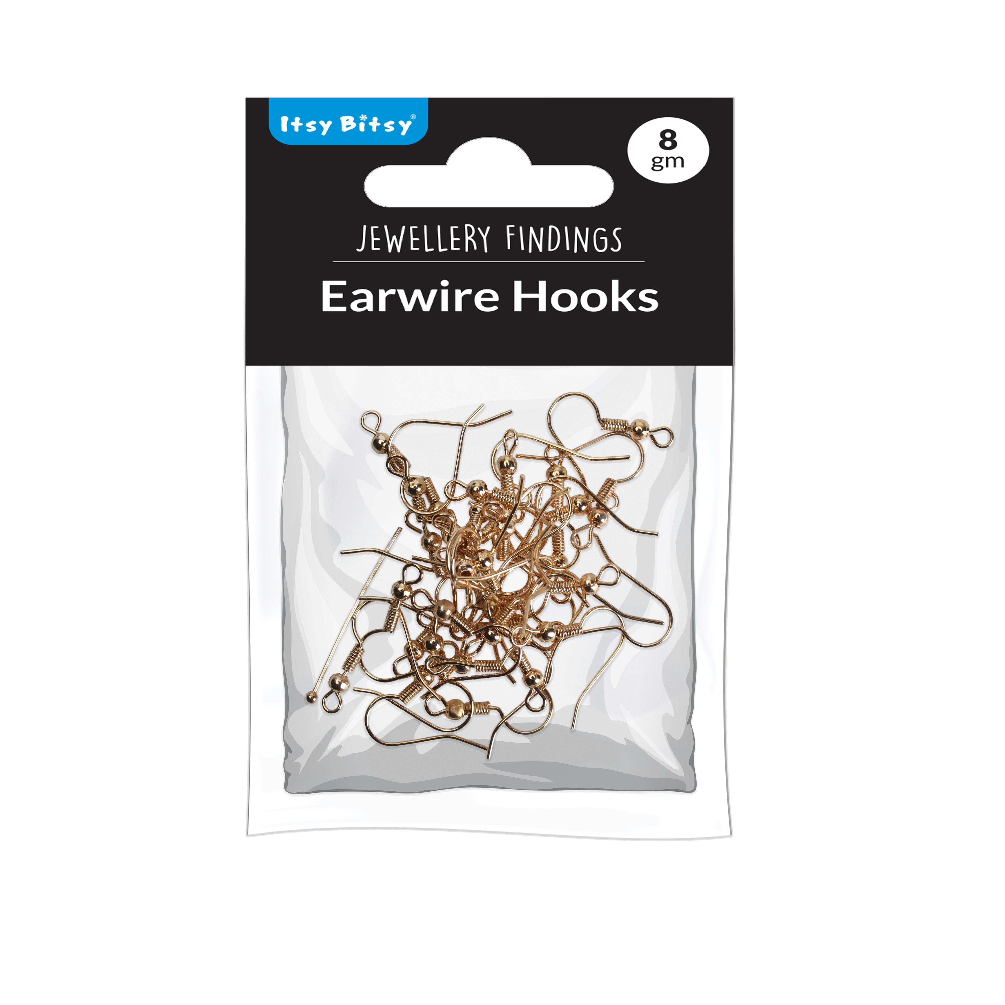 Jewellery Findings Earwire Hooks Gold 8gm