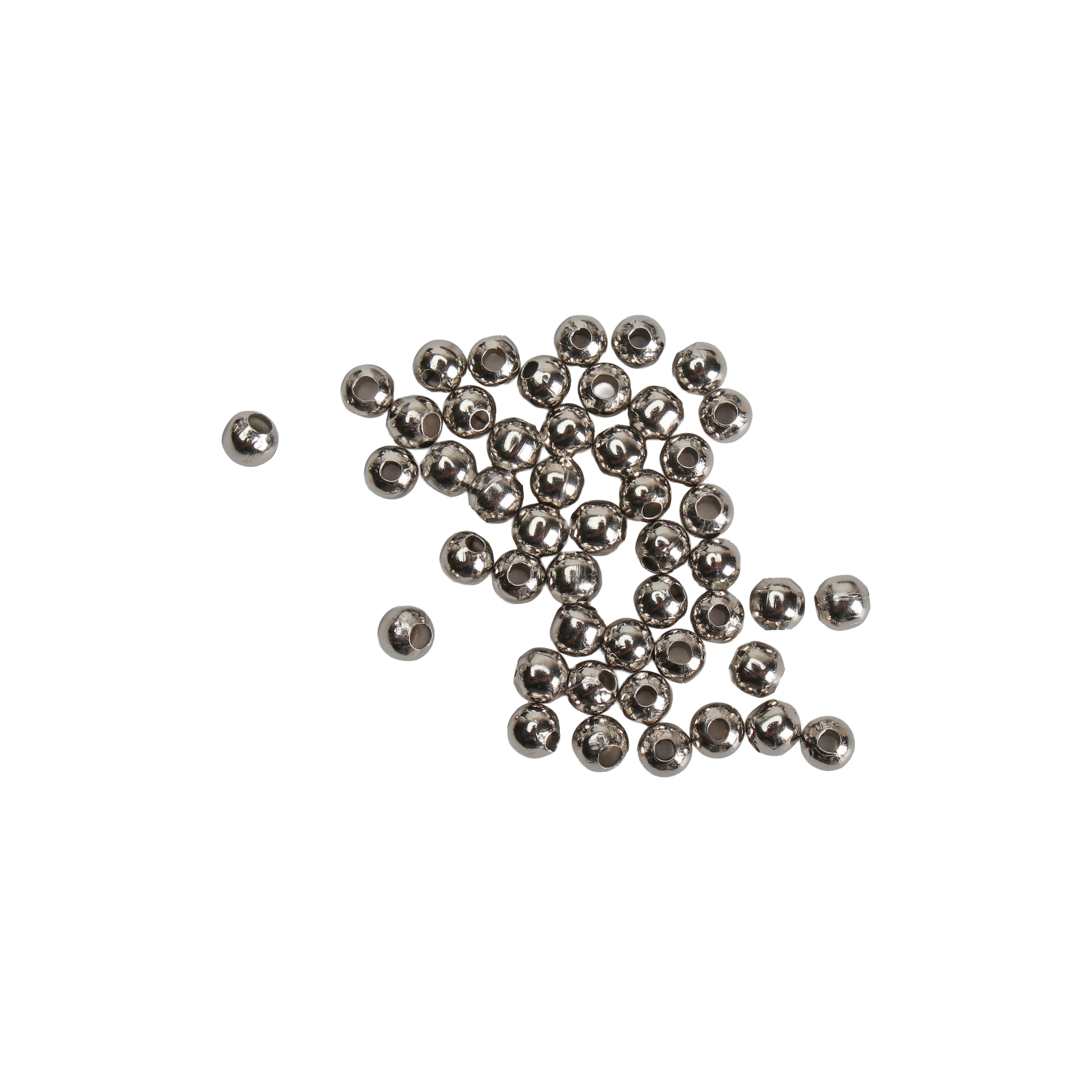 Jewellery Findings Metal Spacer Beads Nickel 4.0mm 50pc
