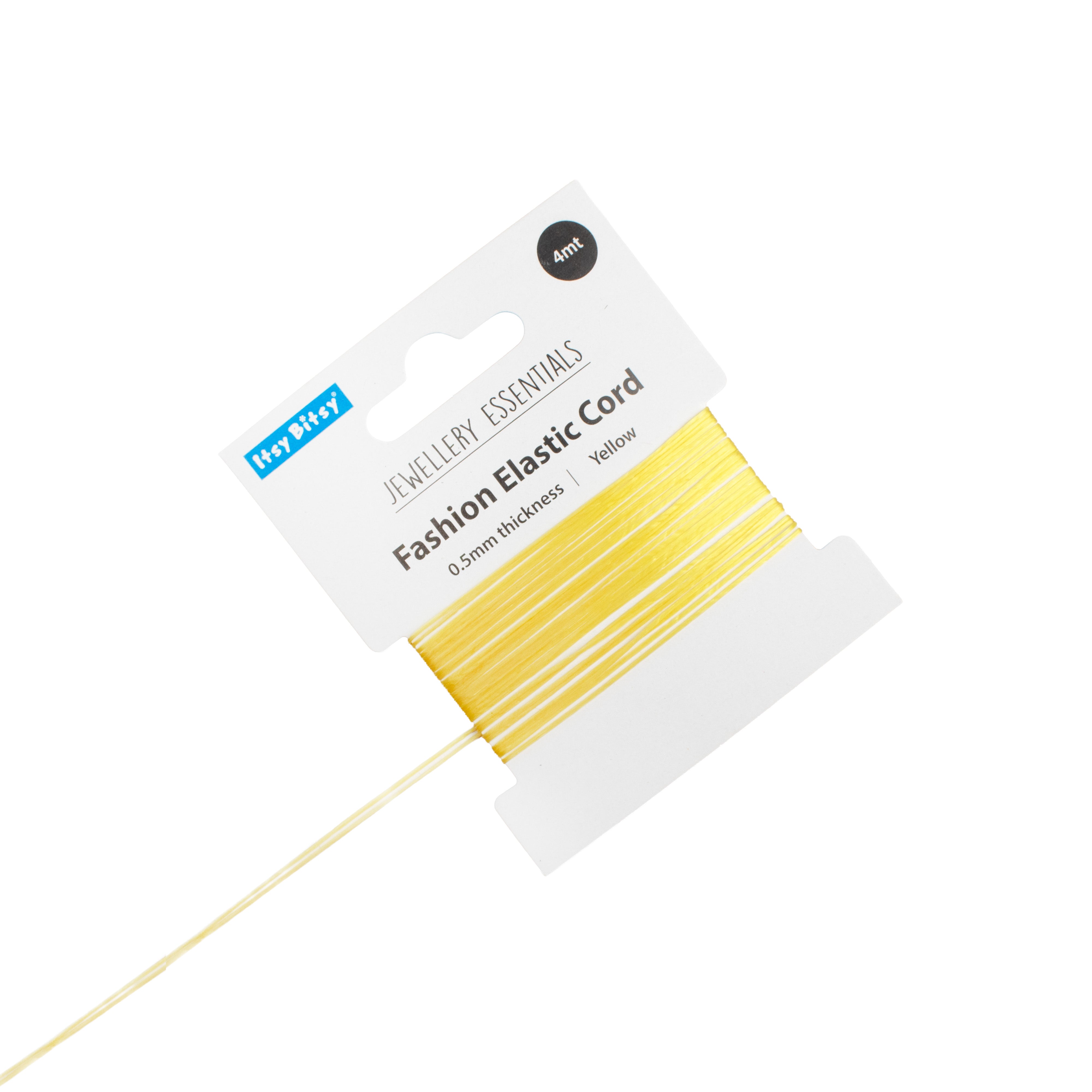 Elastic Cord Yellow 0.5 mm 4mtr