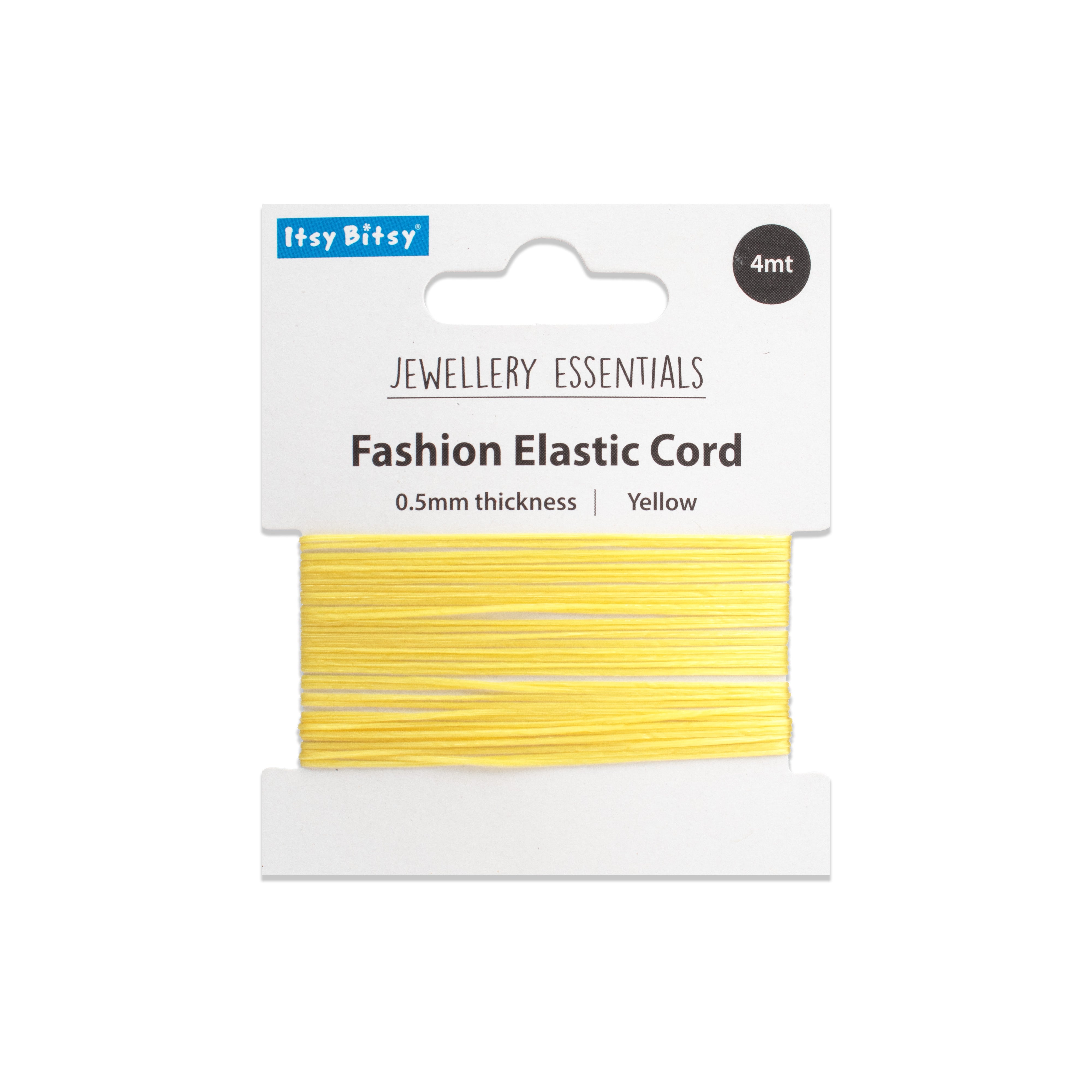 Elastic Cord Yellow 0.5 mm 4mtr