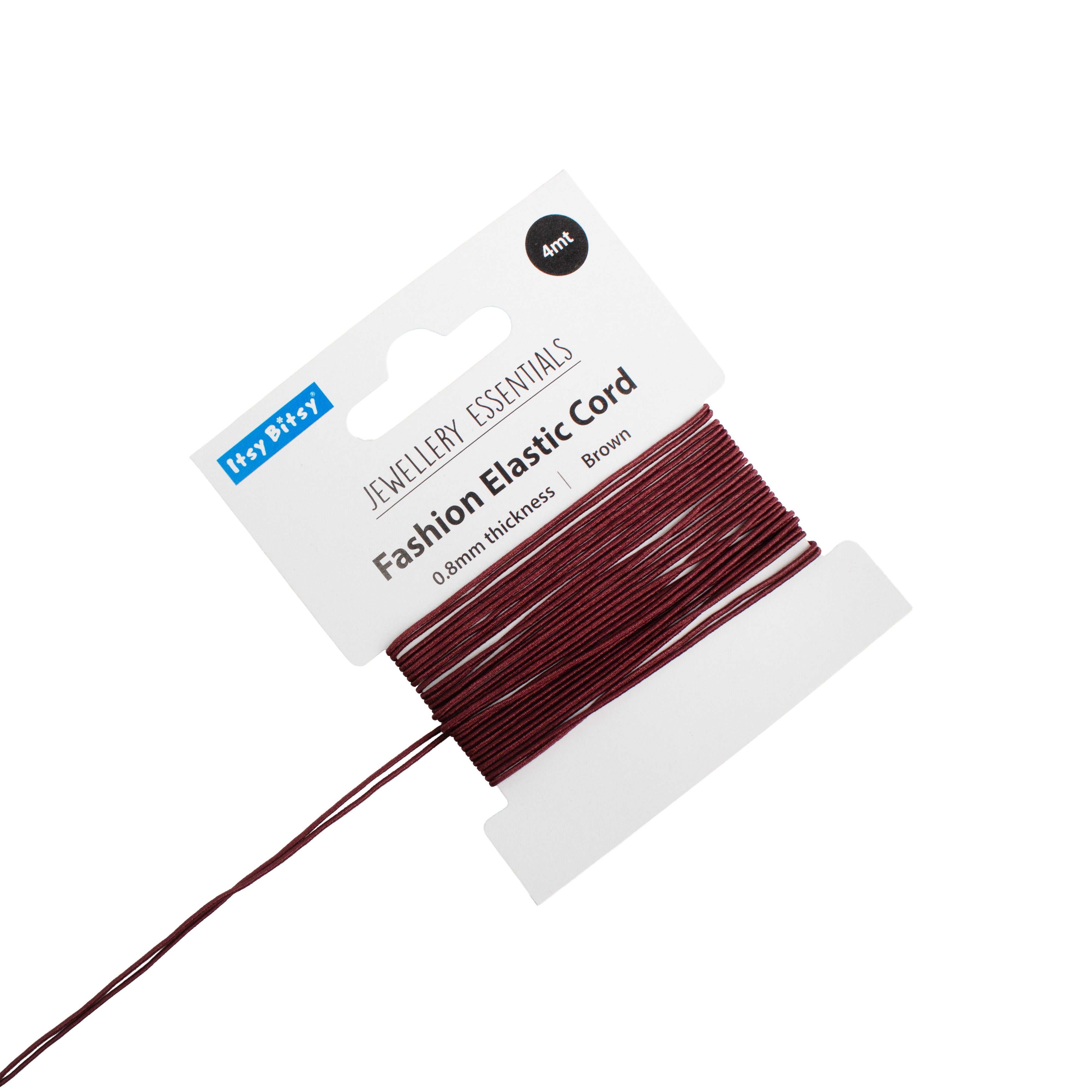 Elastic Cord Brown 0.8mm 4 mtr