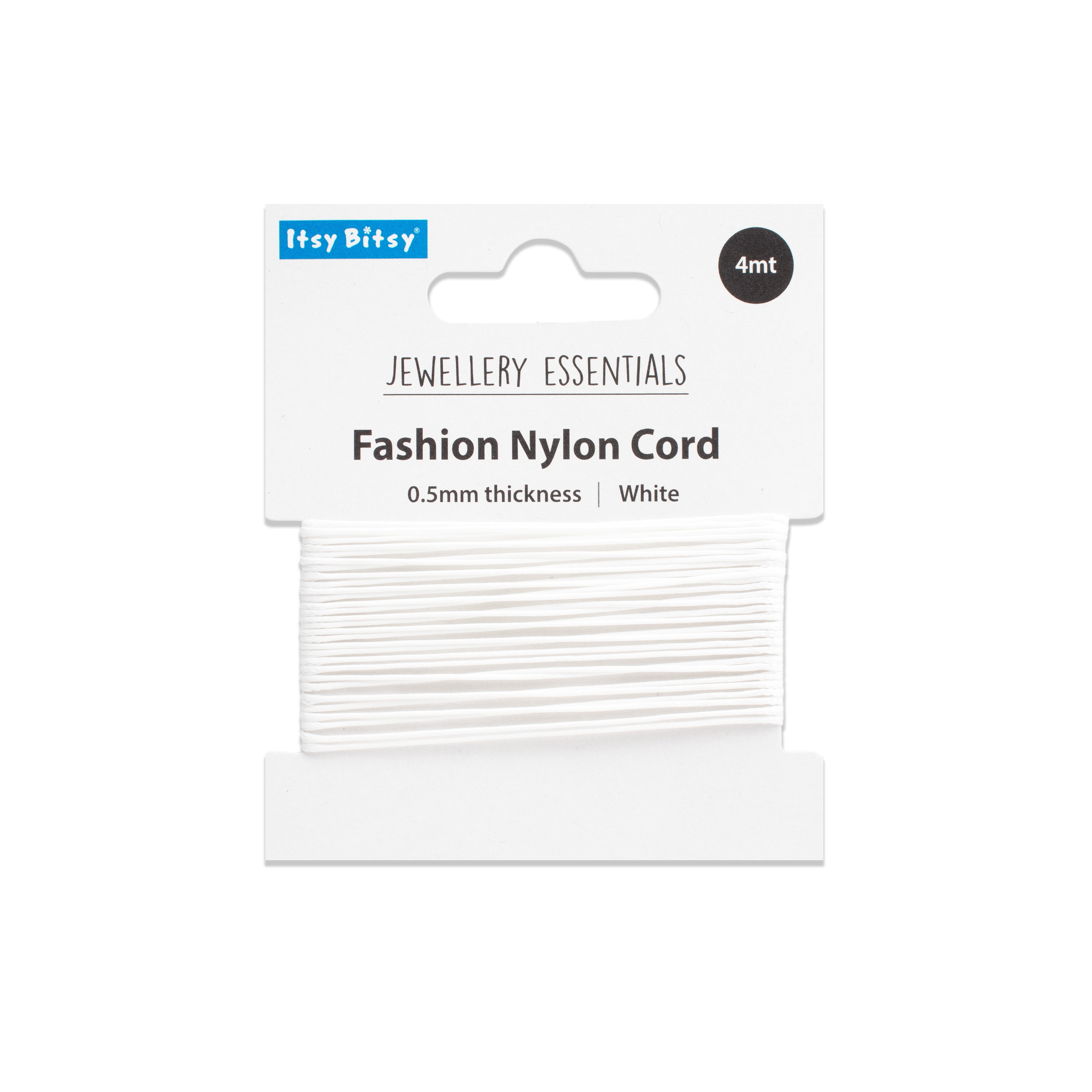 Nylon Cord White 0.5 mm 4 mtr