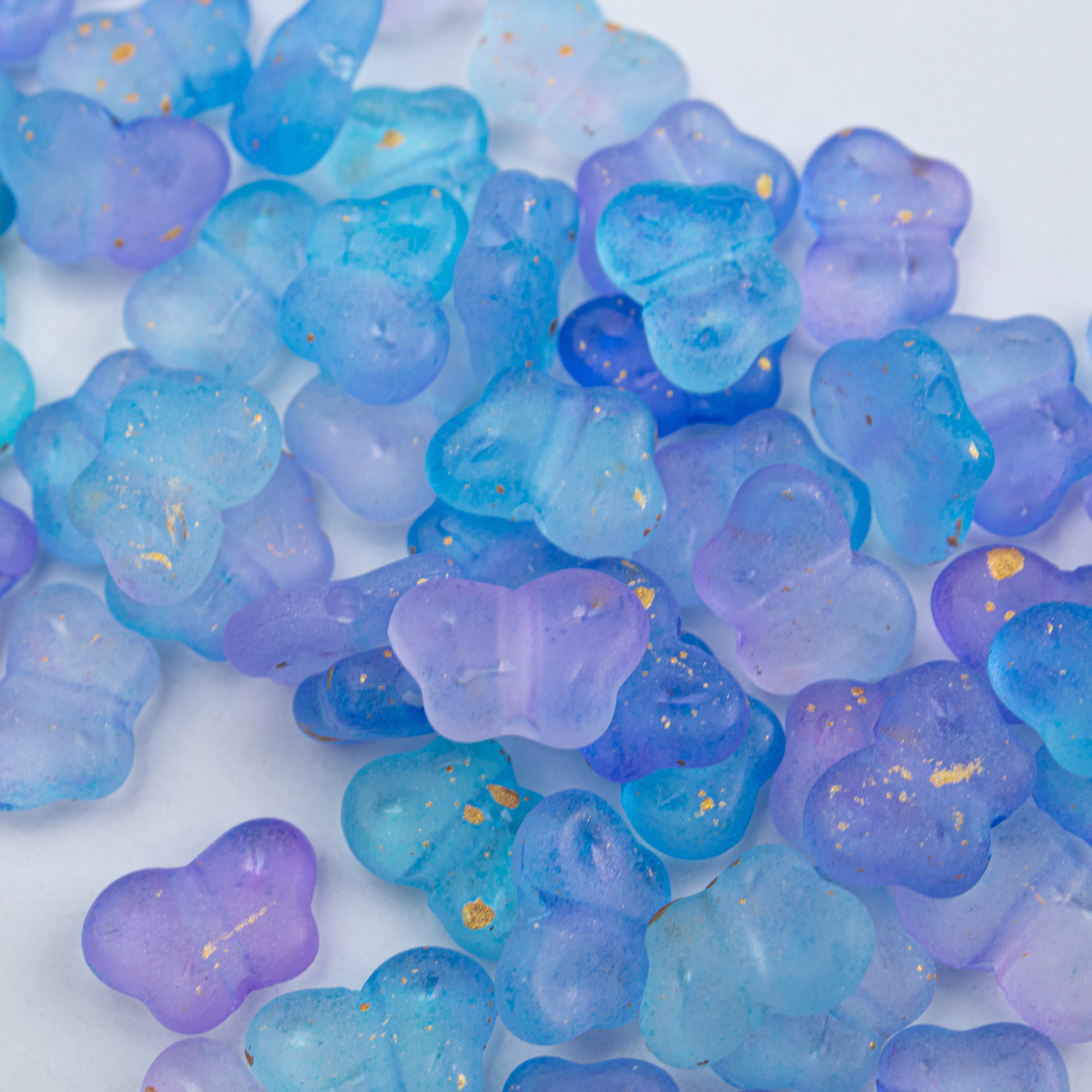 Acrylic Beads Butterfly Dark Blue 3mm 10gm PBHC IB