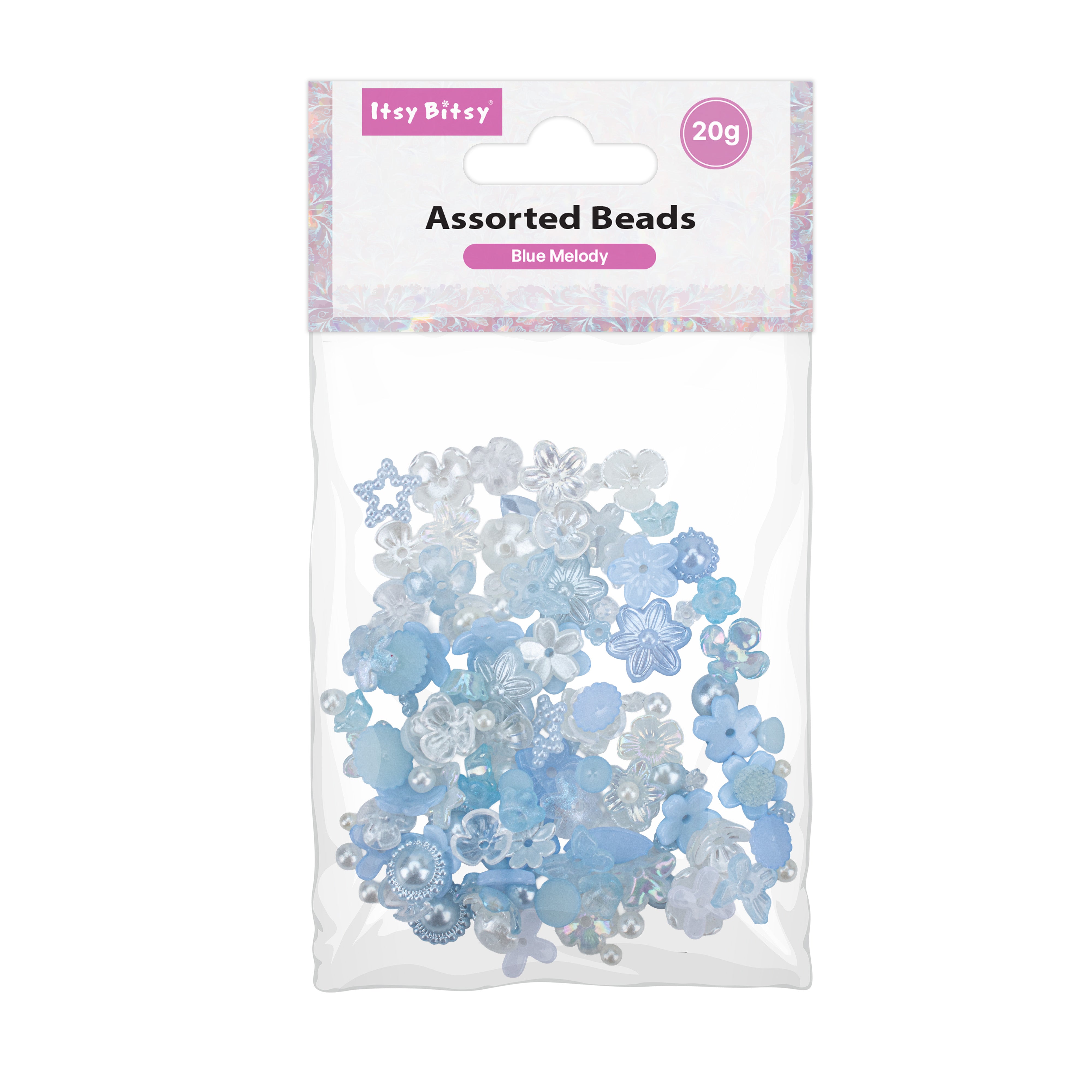 Beads  - Assorted Designs, Blue Melody, 20gm PBHC IB