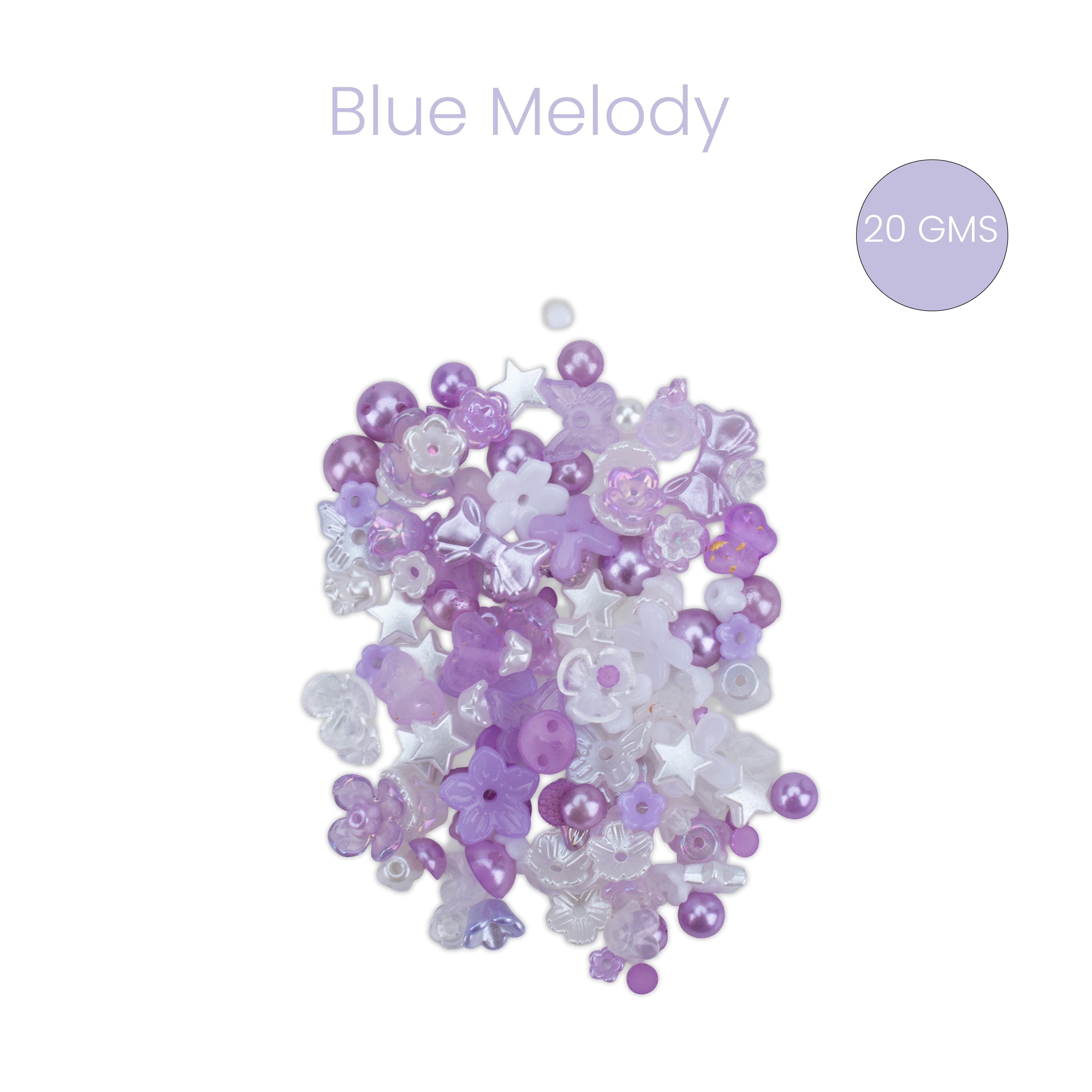 Beads Assorted Designs Purple Melody 20gm PBHC IB